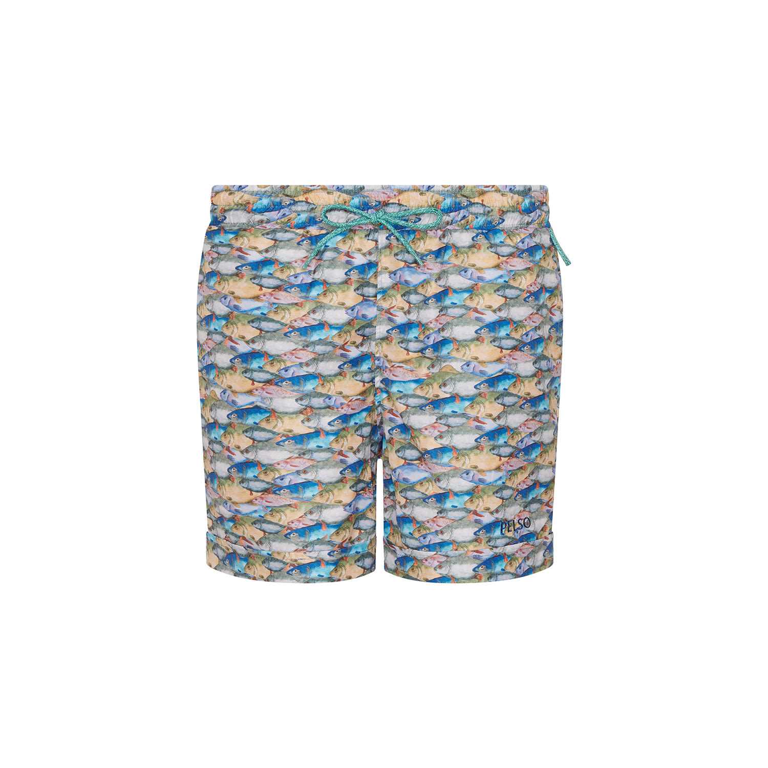 Men’s Blue / Brown Marcell Swim Short - Fish Squad Large Pelso