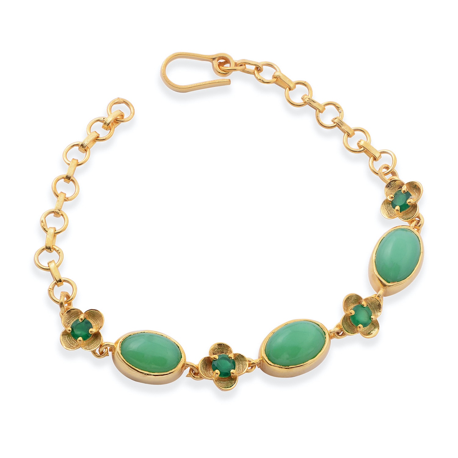 Women’s Green Tatum Chrysoprase Bracelet Emma Chapman Jewels