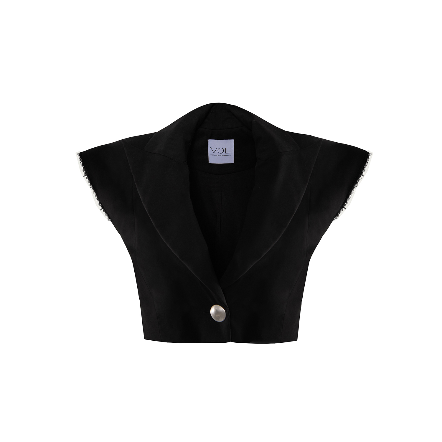 Sleeveless Cropped Jacket | Vestiaire d'un Oiseau Libre | Wolf