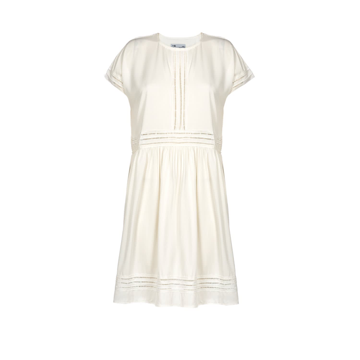 white kimono sleeve dress