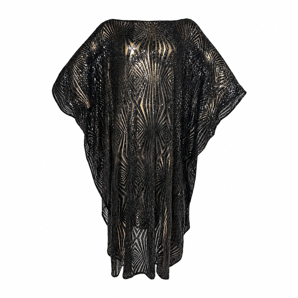 Women's Limited Edition Black Liza Sequin Kaftan | One Size | Julia Clancey