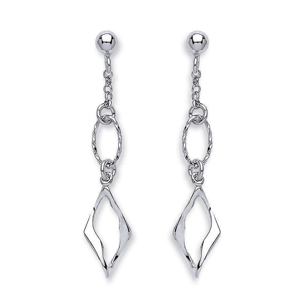 Mejoma Women's Urban Rhythm Sterling Silver Drop Earrings In Silver