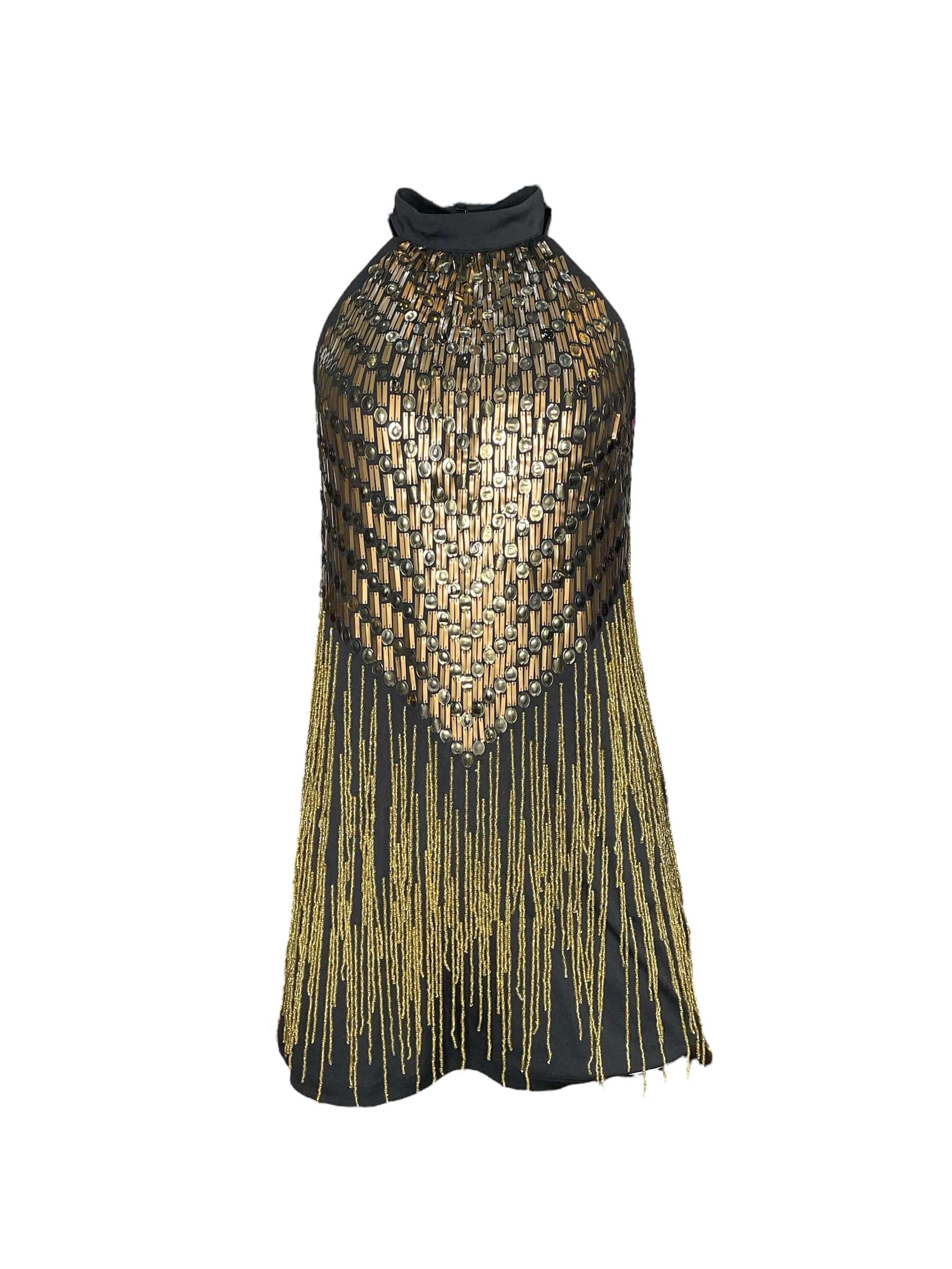 green emerald velvet dress Long Fitted Formal Beaded Fringe Cape Dress  The Dress Outlet