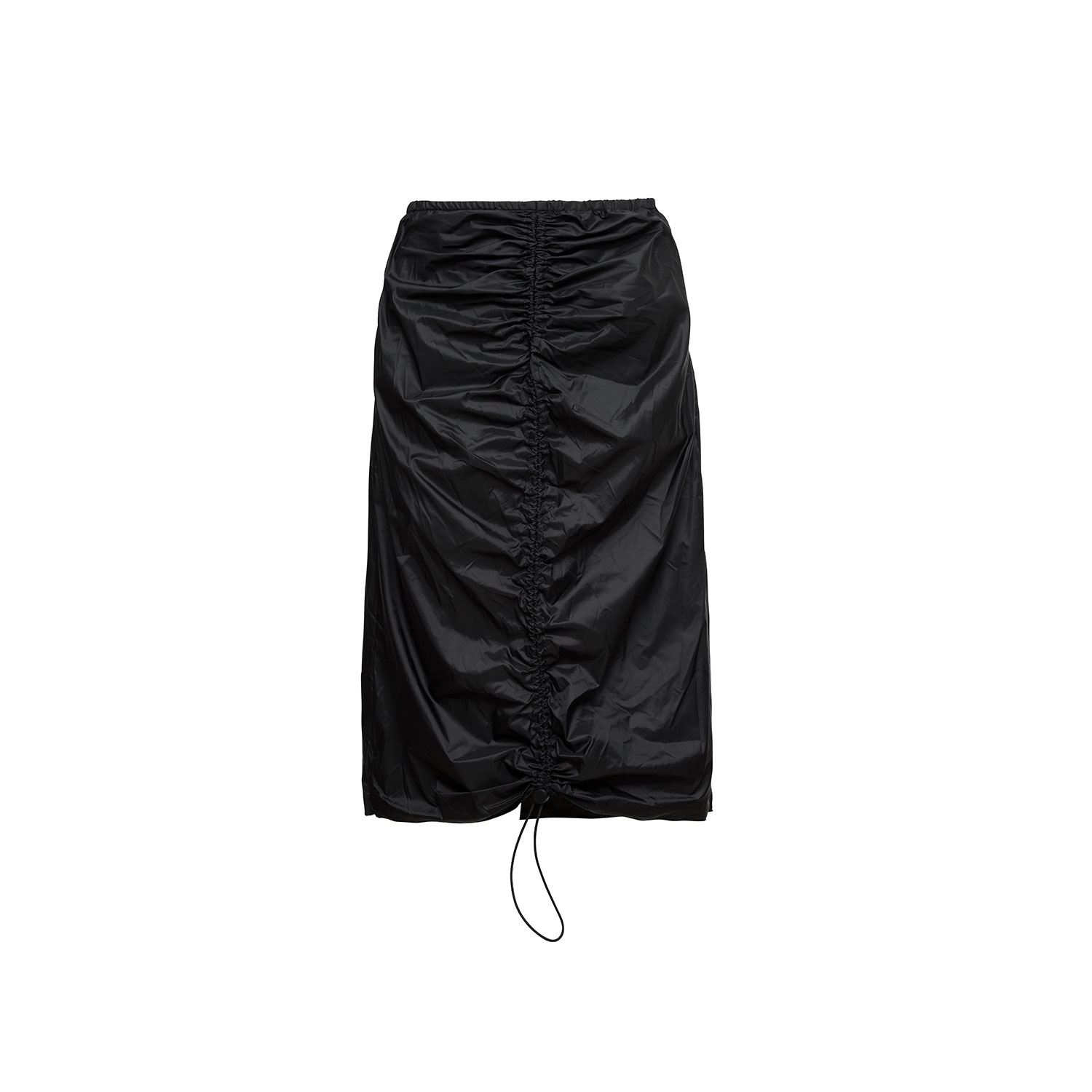 Audrey Vallens Women's Black All-gen Skirt With Gather Front In Black