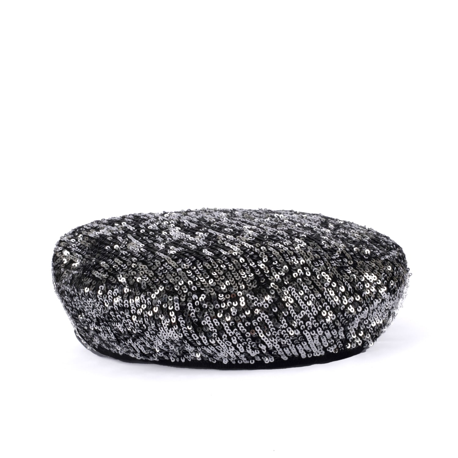 Sibi Hats Women's Silver / Black Suzy - Silver Sequin Beret Hat In Multi