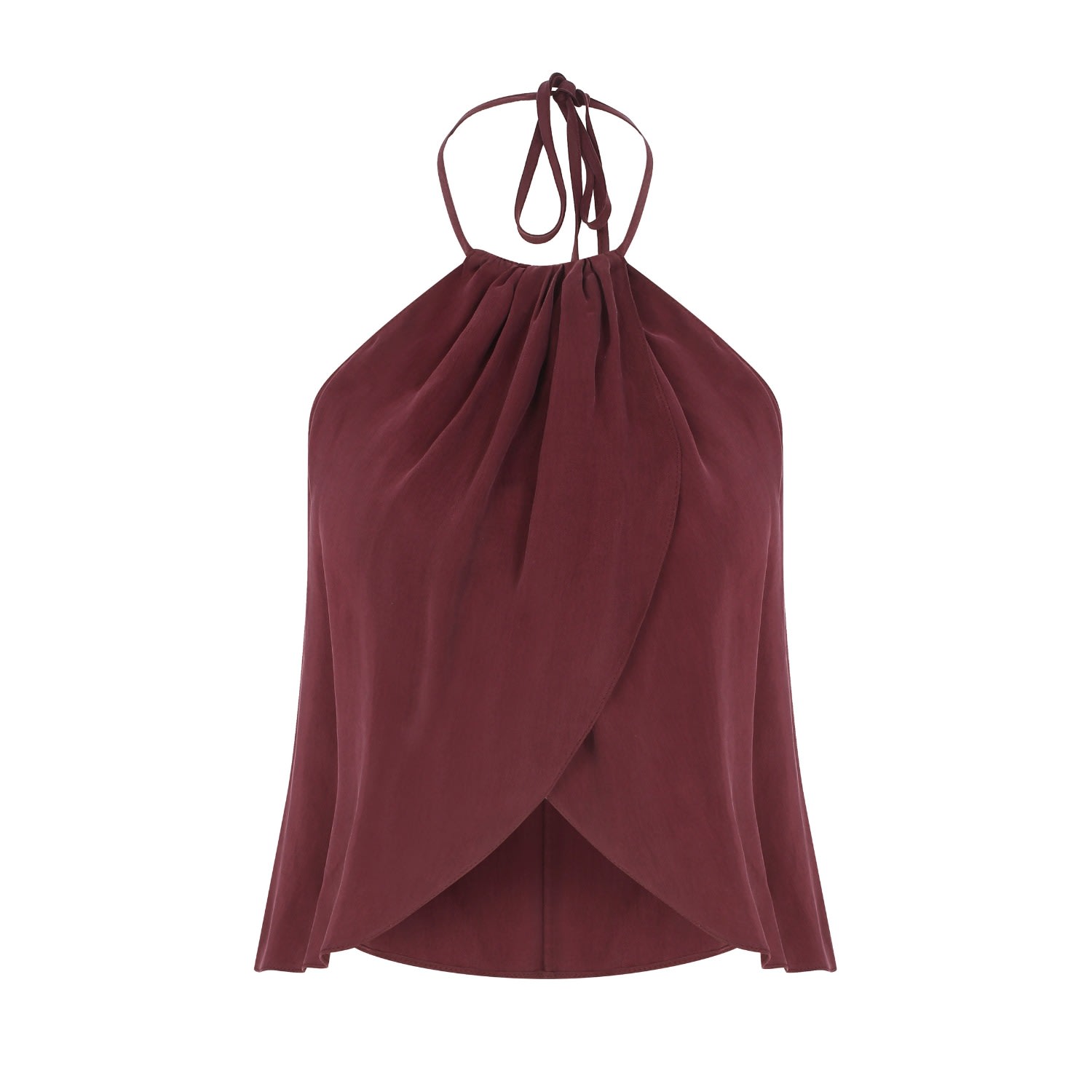 Nazli Ceren Women's Pink / Purple Mui Top In Red Plum In Burgundy