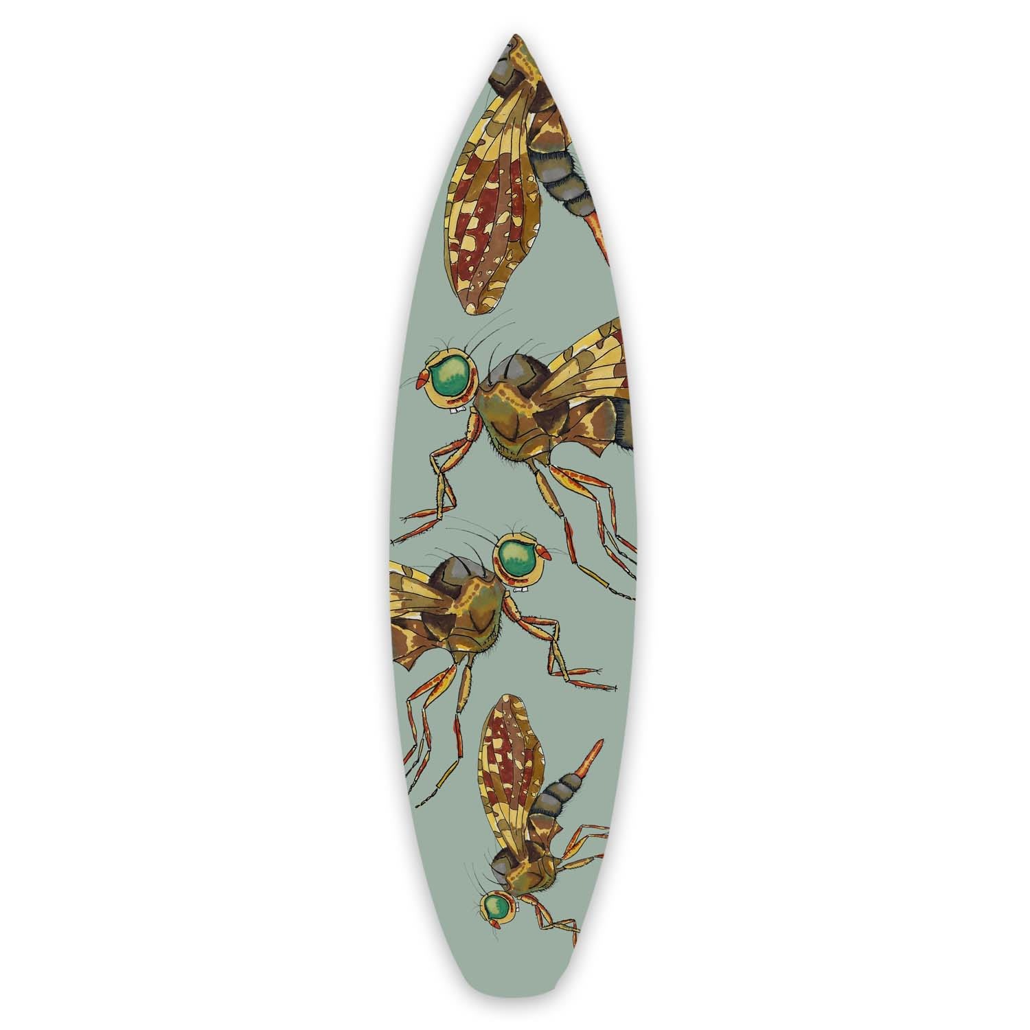 Green Surfboard Wall Decoration Bugs Catchii