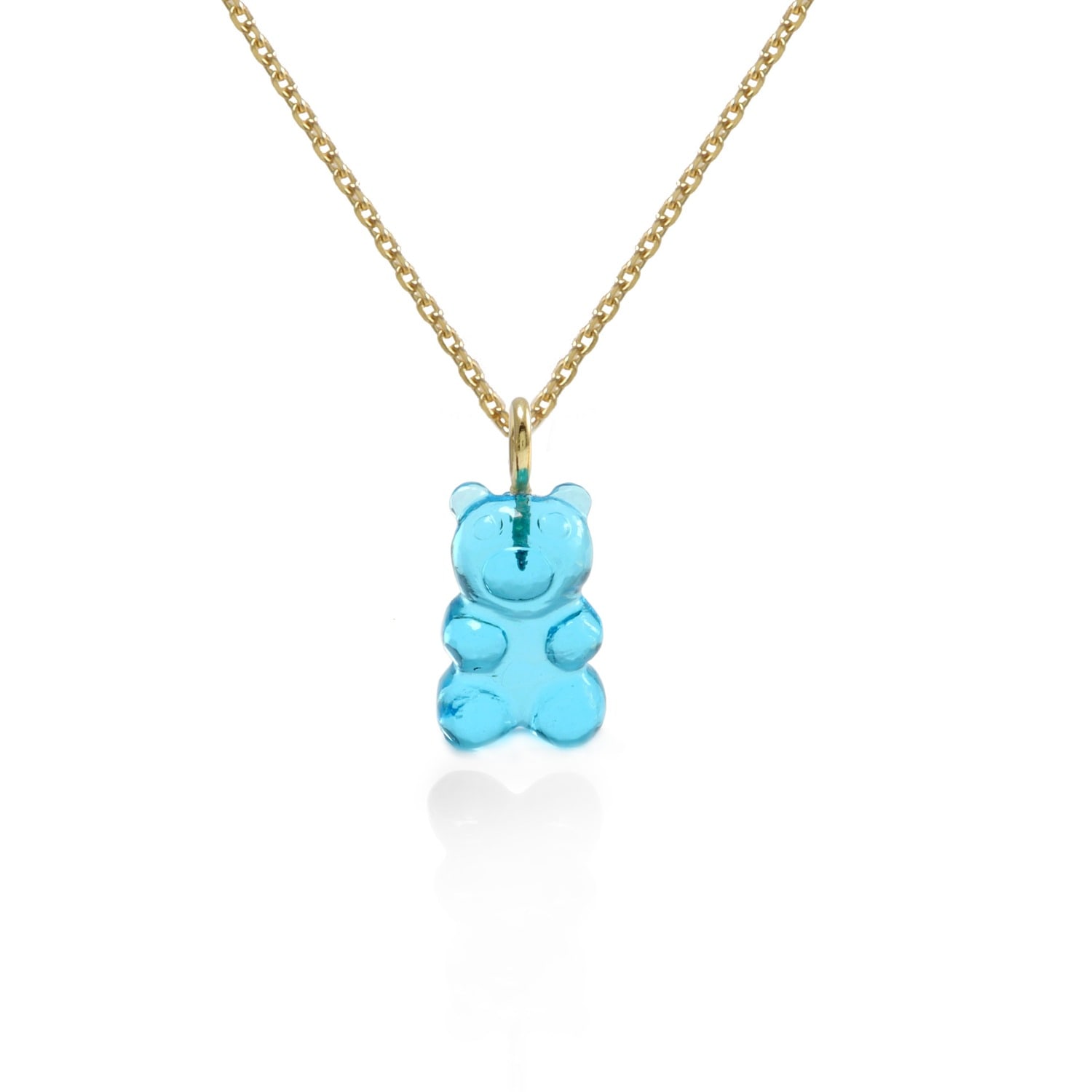 Women's Blue Quartz Gummy Bear Necklace | Hye Jane Jewelry