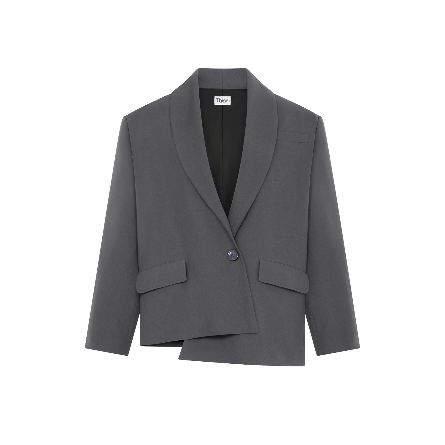 Women's Grey Arya Jacket - Gray | Small | Thisisu Collection