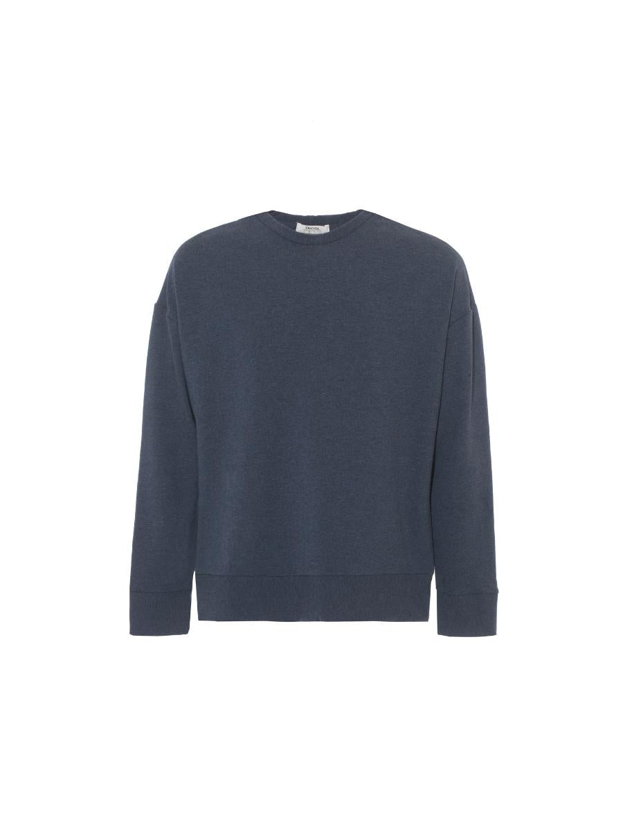 Onesta Tencel Loungewear Sweater In Blue In Blue