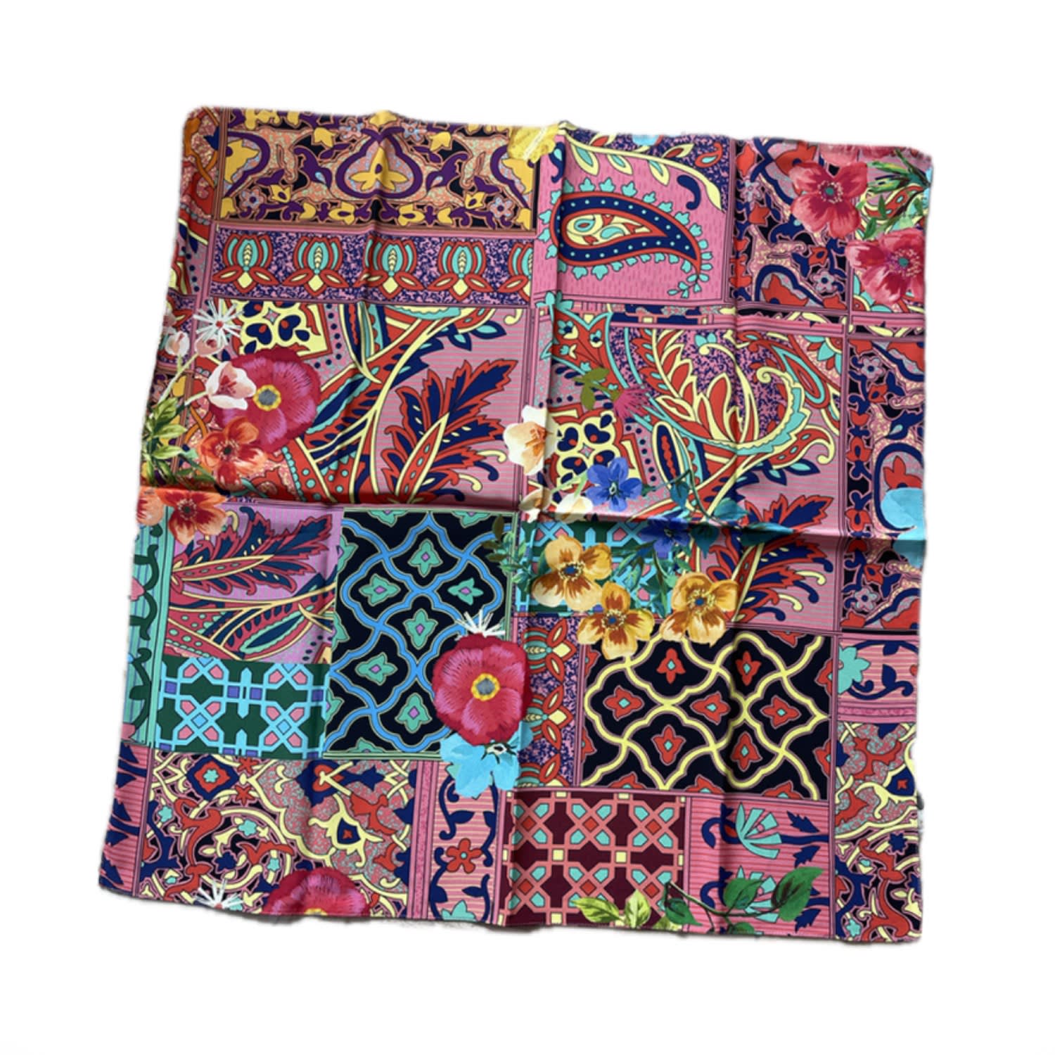 Introvertie Vienna Women's Silk Scarf - Mosaic Multi