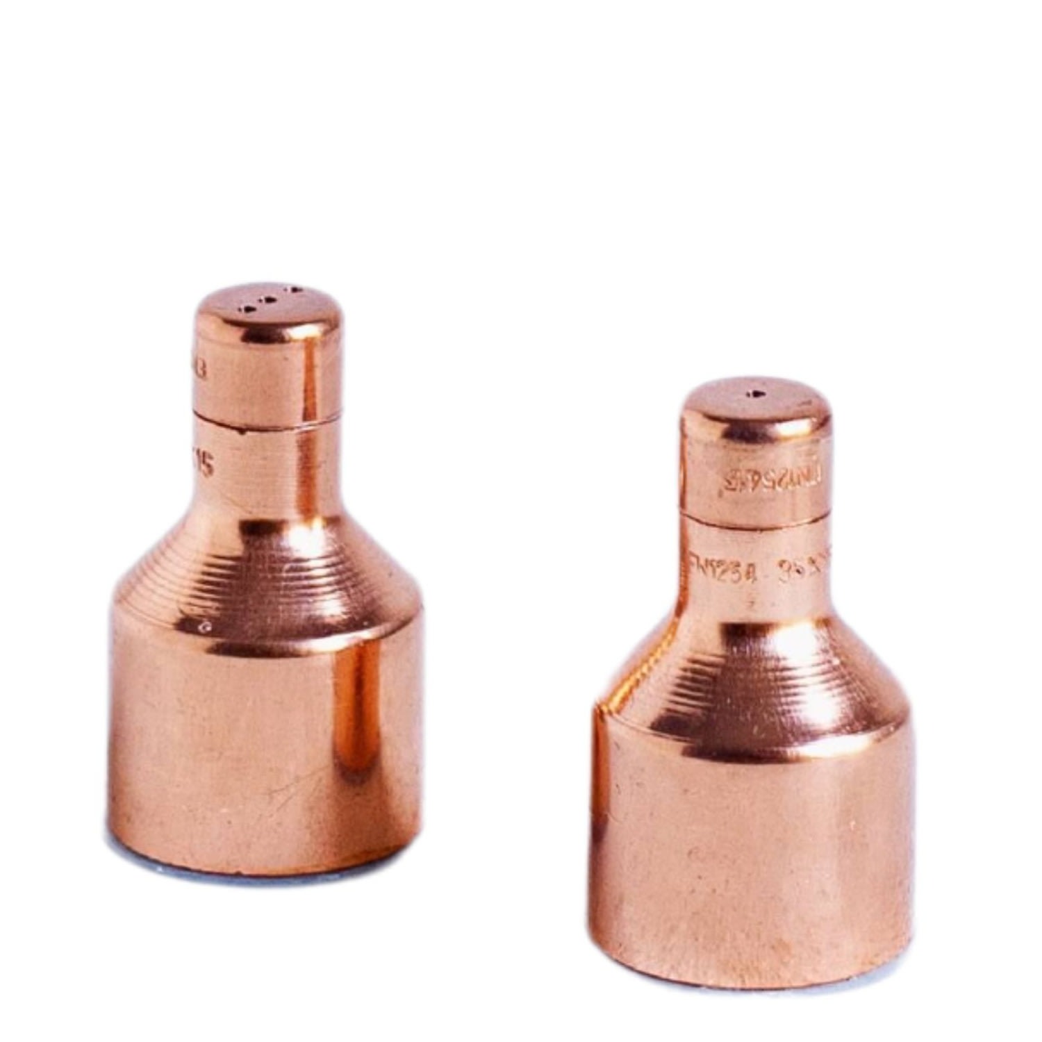 Anatoliacraft Neutrals Handcrafted Solid Copper Salt & Pepper Shaker Set – Two Pieces