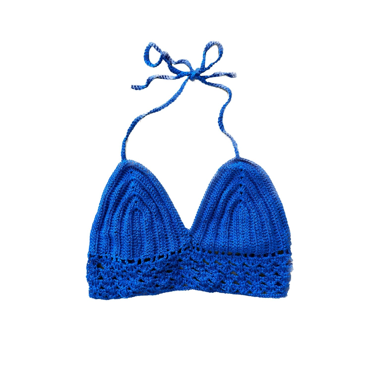 Chillax Women's Sun And Chill Blue Crochet Top In Blue
