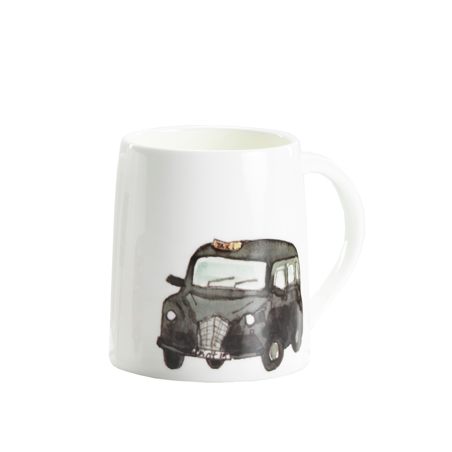 Black Hackney Cab Mug Helen Beard