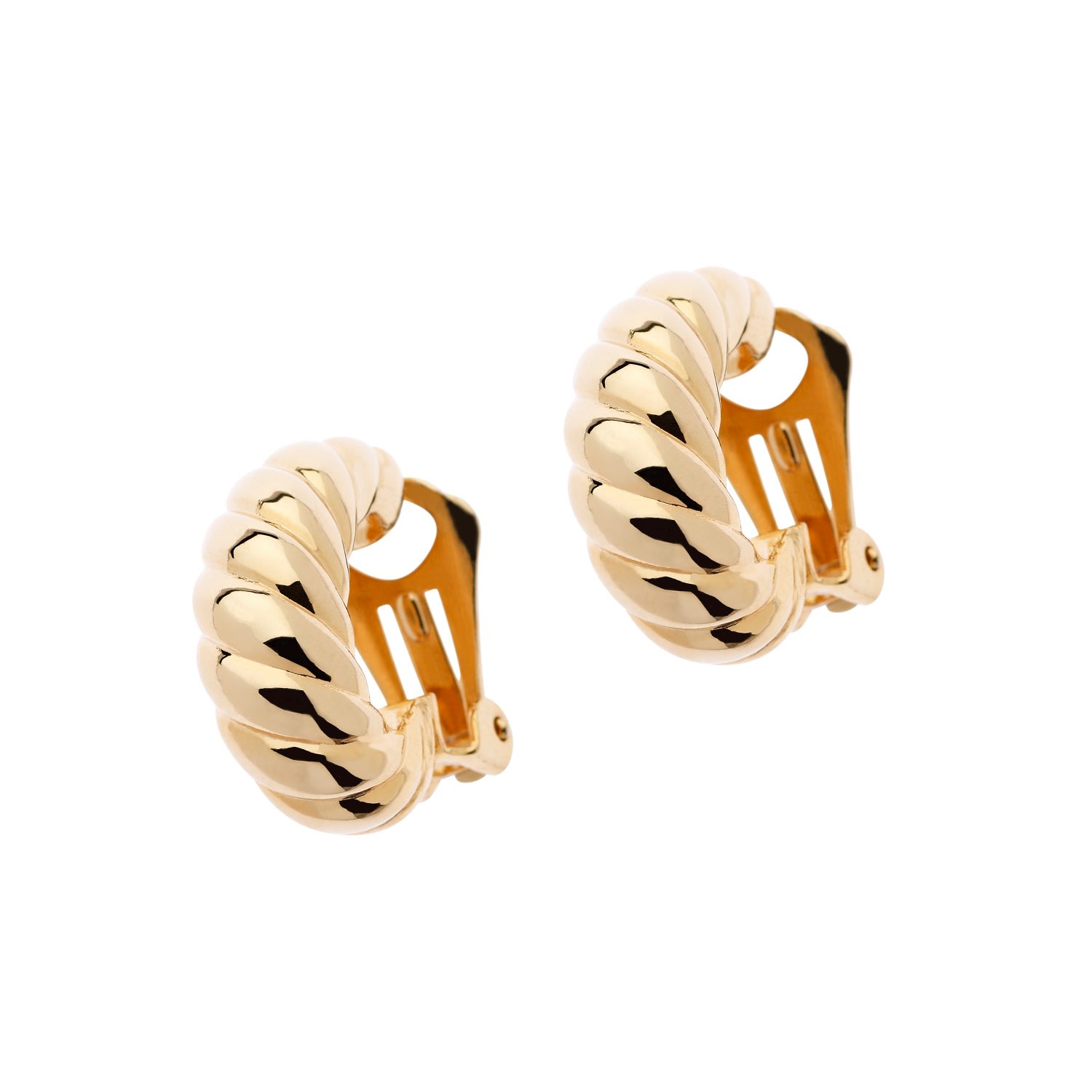 Women’s Gold Plated Twist Clip On Earrings Emma Holland Jewellery