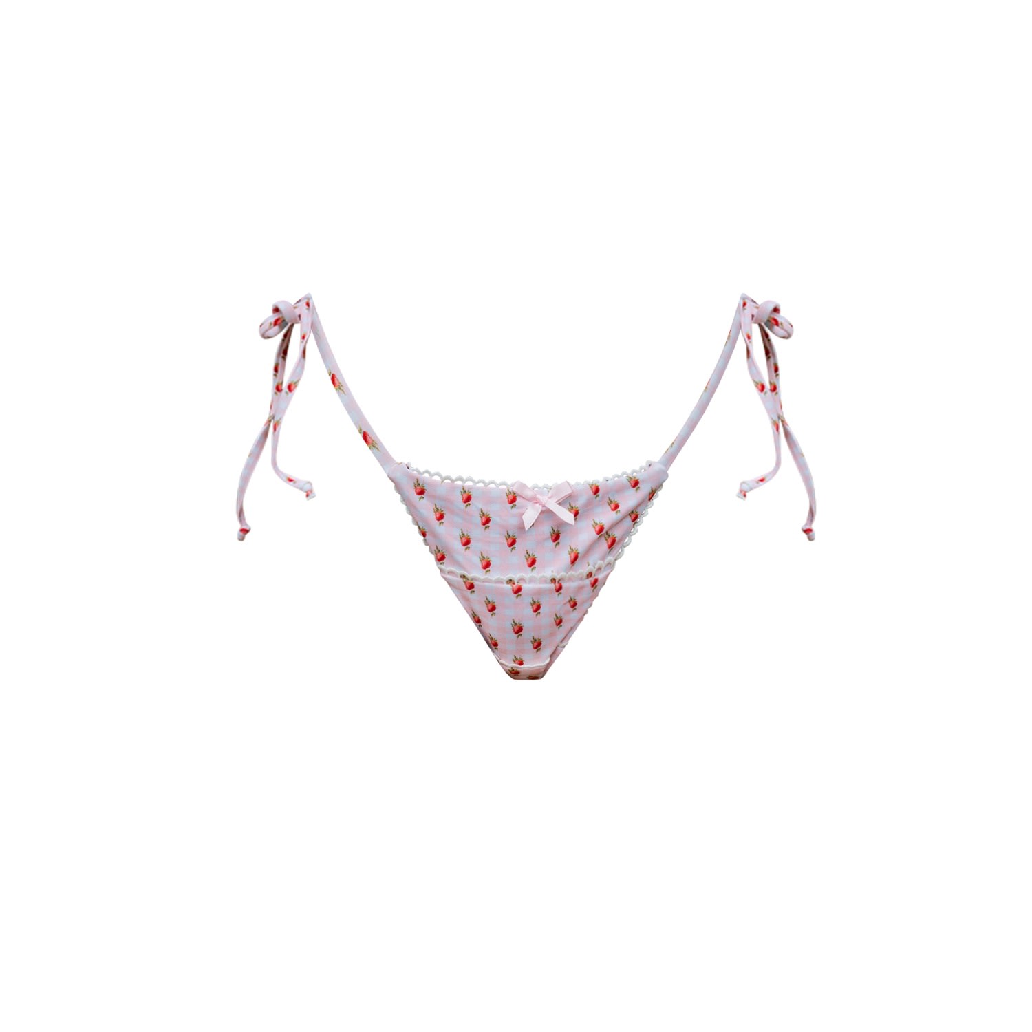 Ivy Swimwear Women's Pink / Purple Juliet In Strawberry Milk Bikini Bottoms In Pink/purple