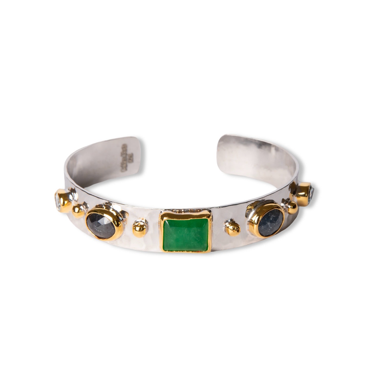 Golden Horn Jewellery Women's Green Helen Jade Gemstone Bracelet