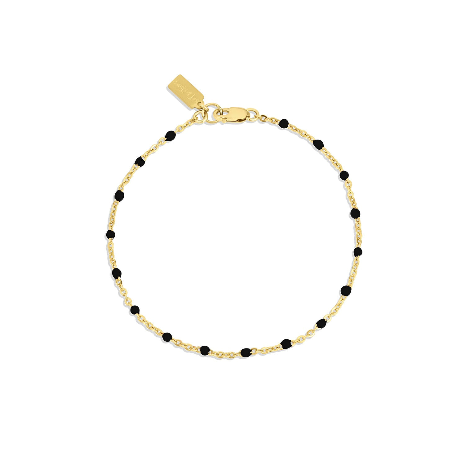 Set & Stones Women's Gold / Black Kaz Bracelet - Black