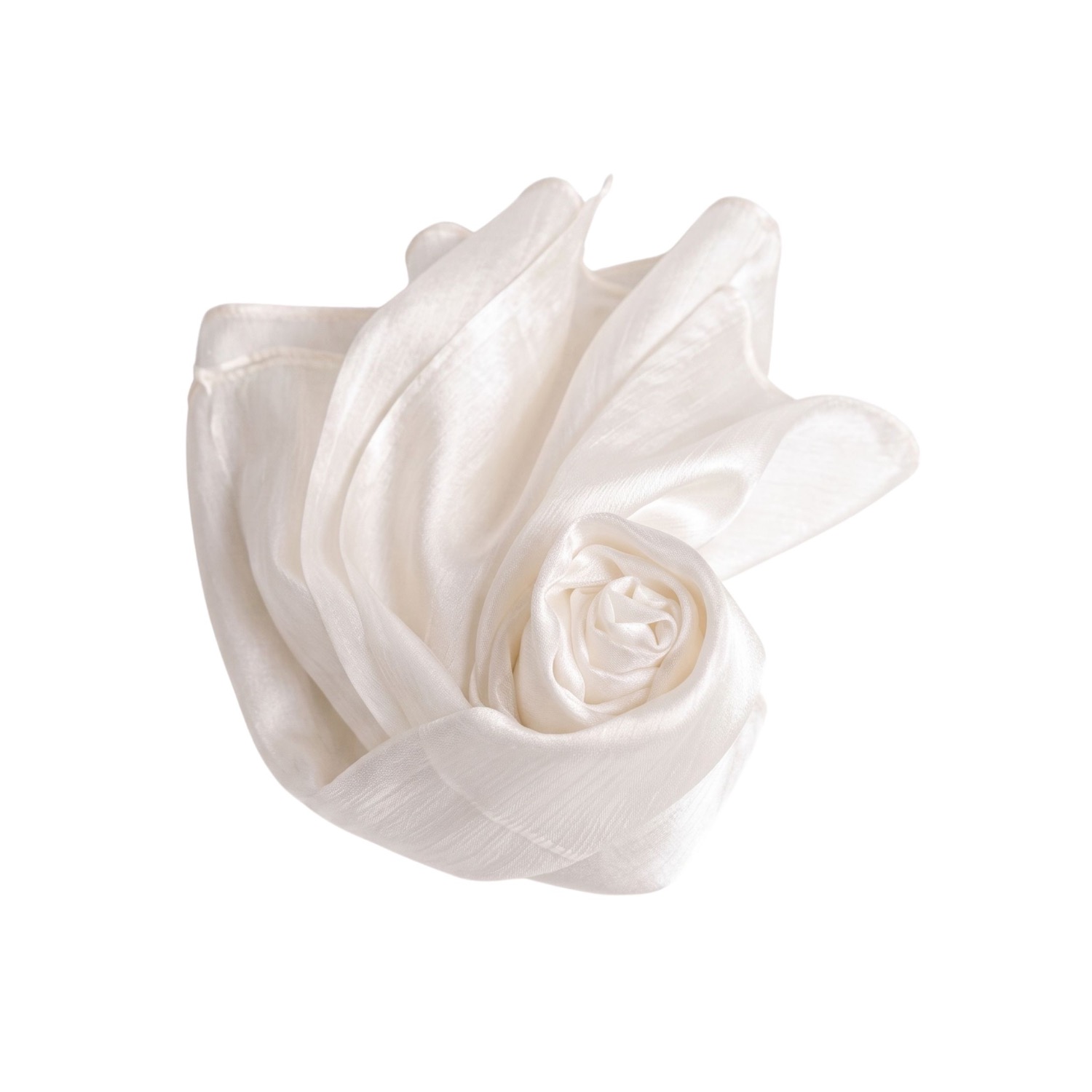 Women’s Pearl White Silk Scarf – Hand-Dyed Mulberry Silk Shawl, Wedding & Bridesmaid Wrap | One Size | Silk and Bears