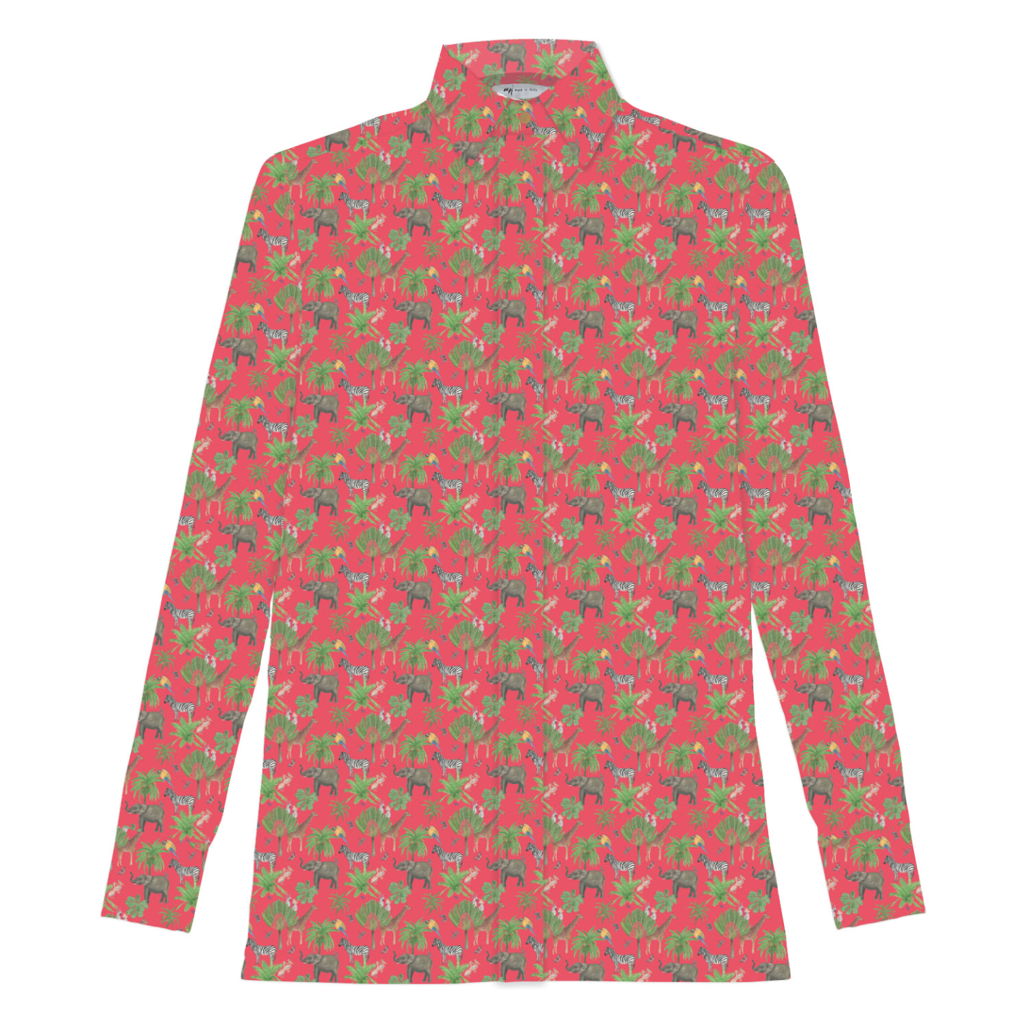 Women's Red Udaipur Linen Shirt | Extra Large | My Pair of Jeans