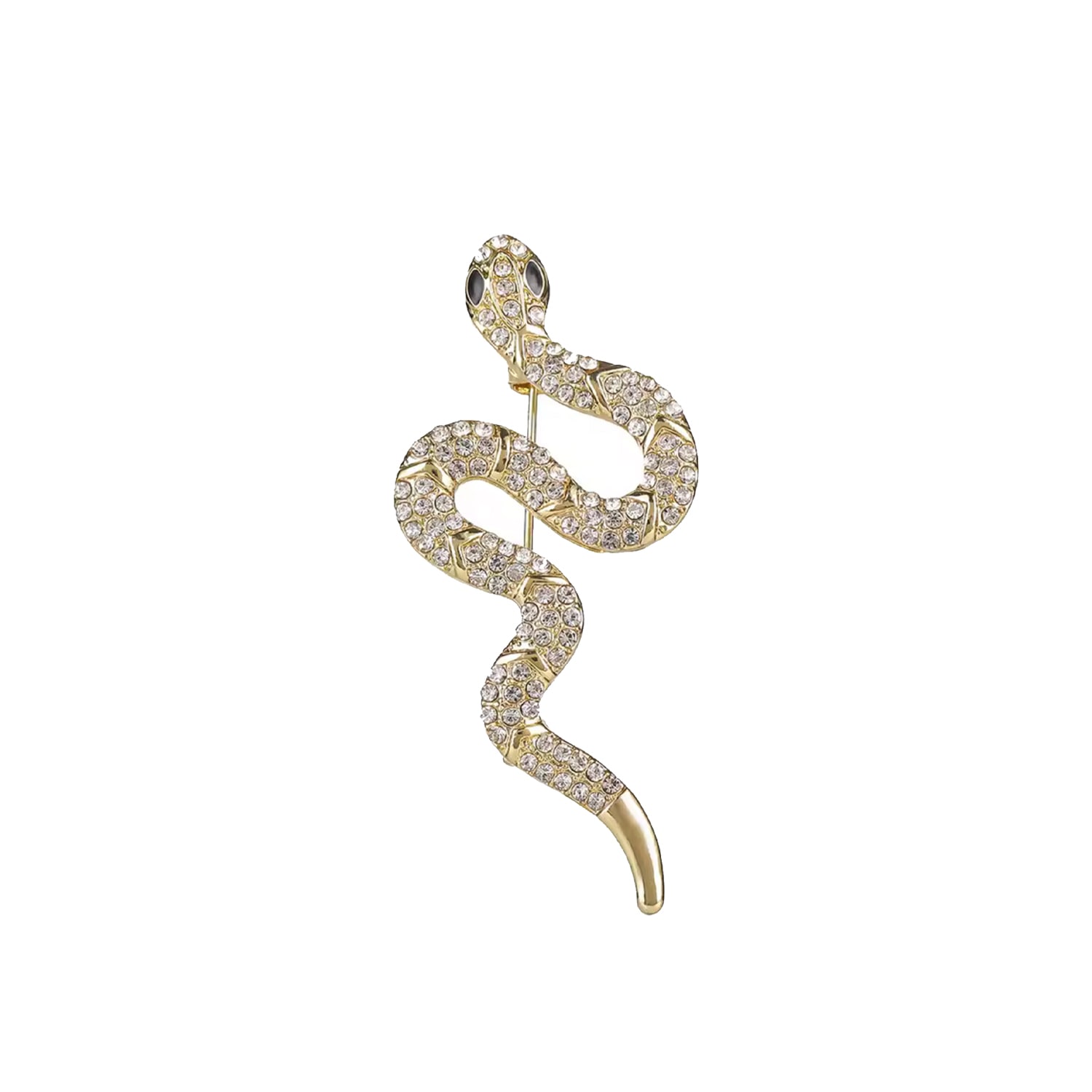 Chanel Joan Elkayam Women's Gold / Silver Gold Crystal Snake Brooch In Multi