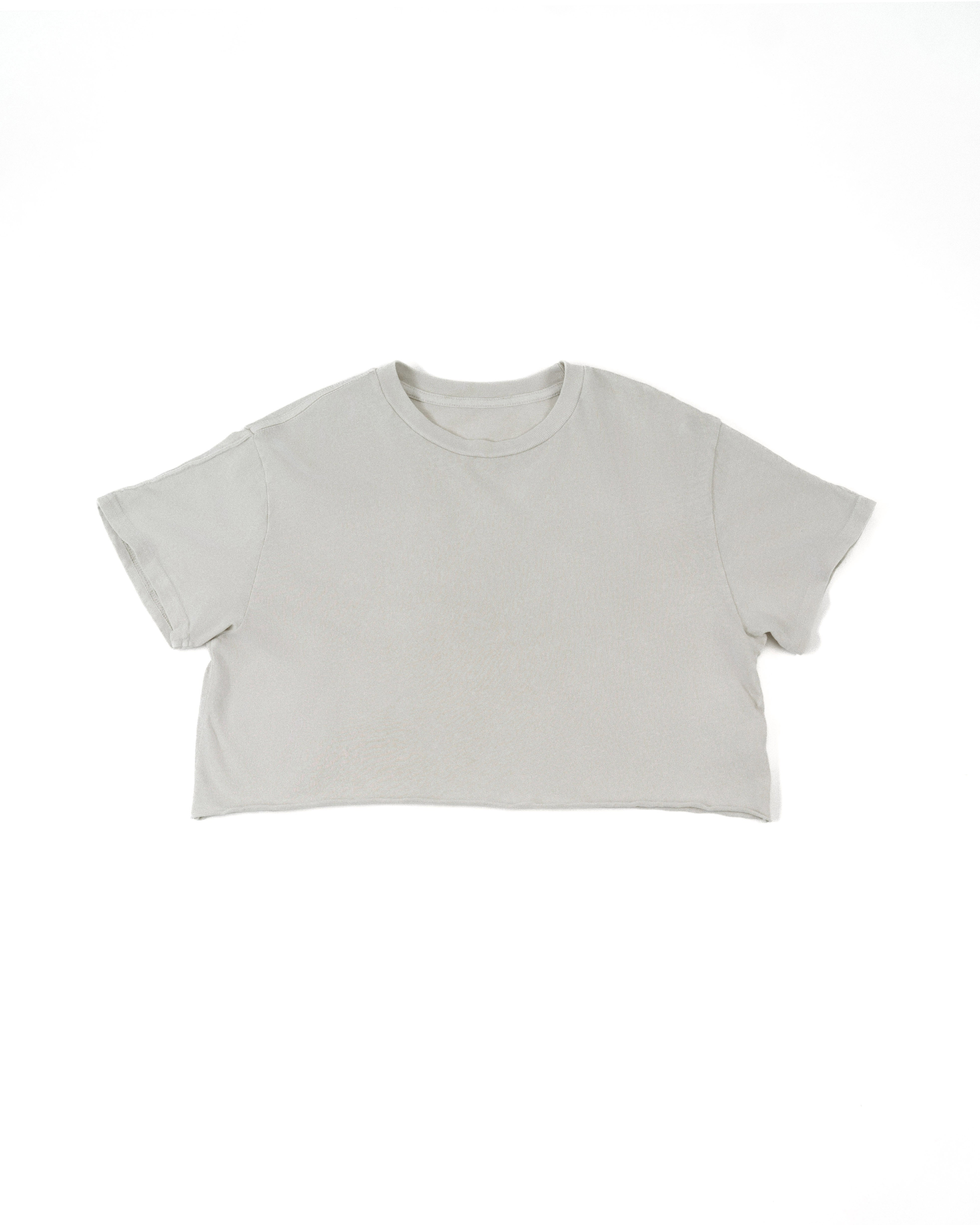 Ariko Women's White Sandstone Beach Crop Tee In White
