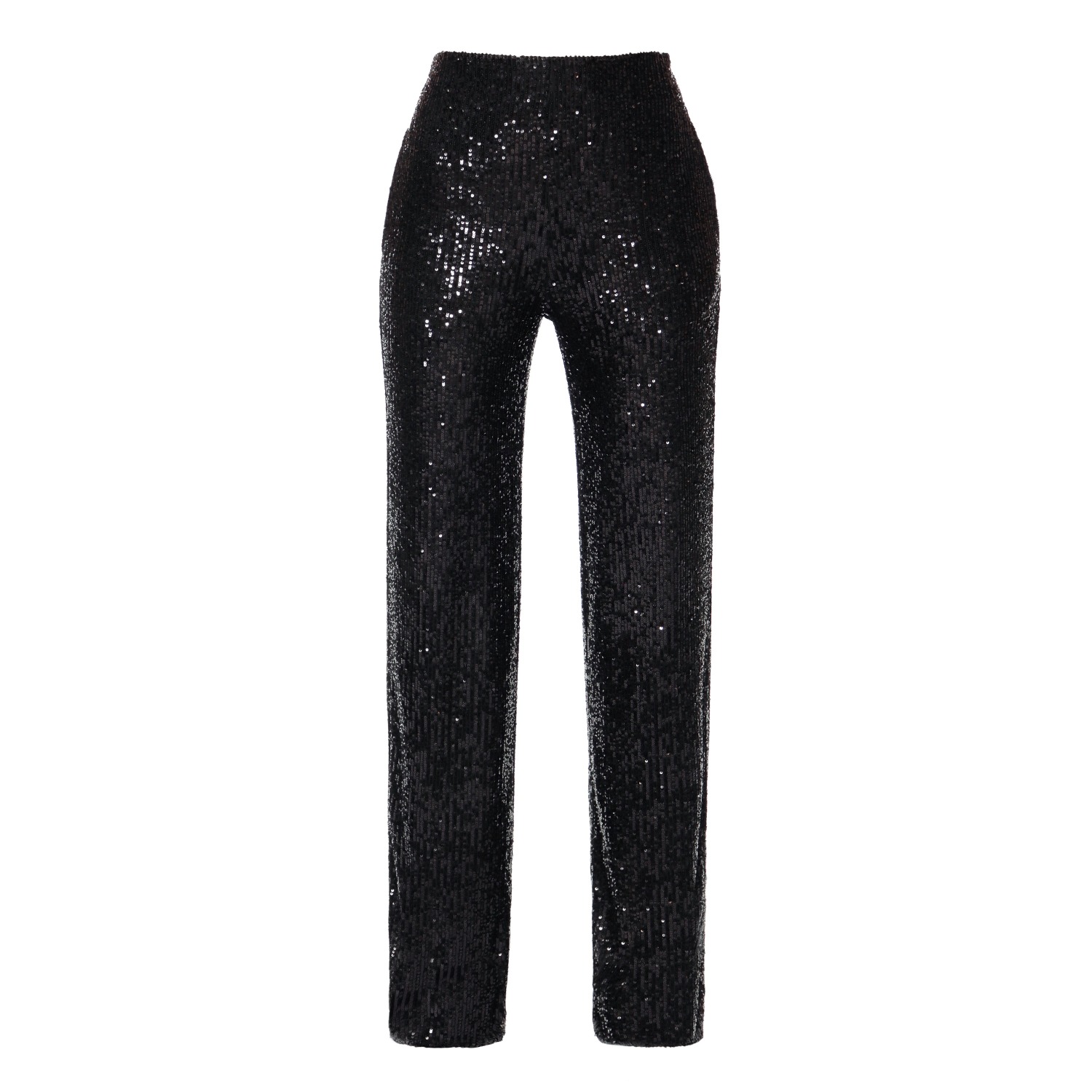 Luca Obsidian Black Sequin Pants - Long, Aggi