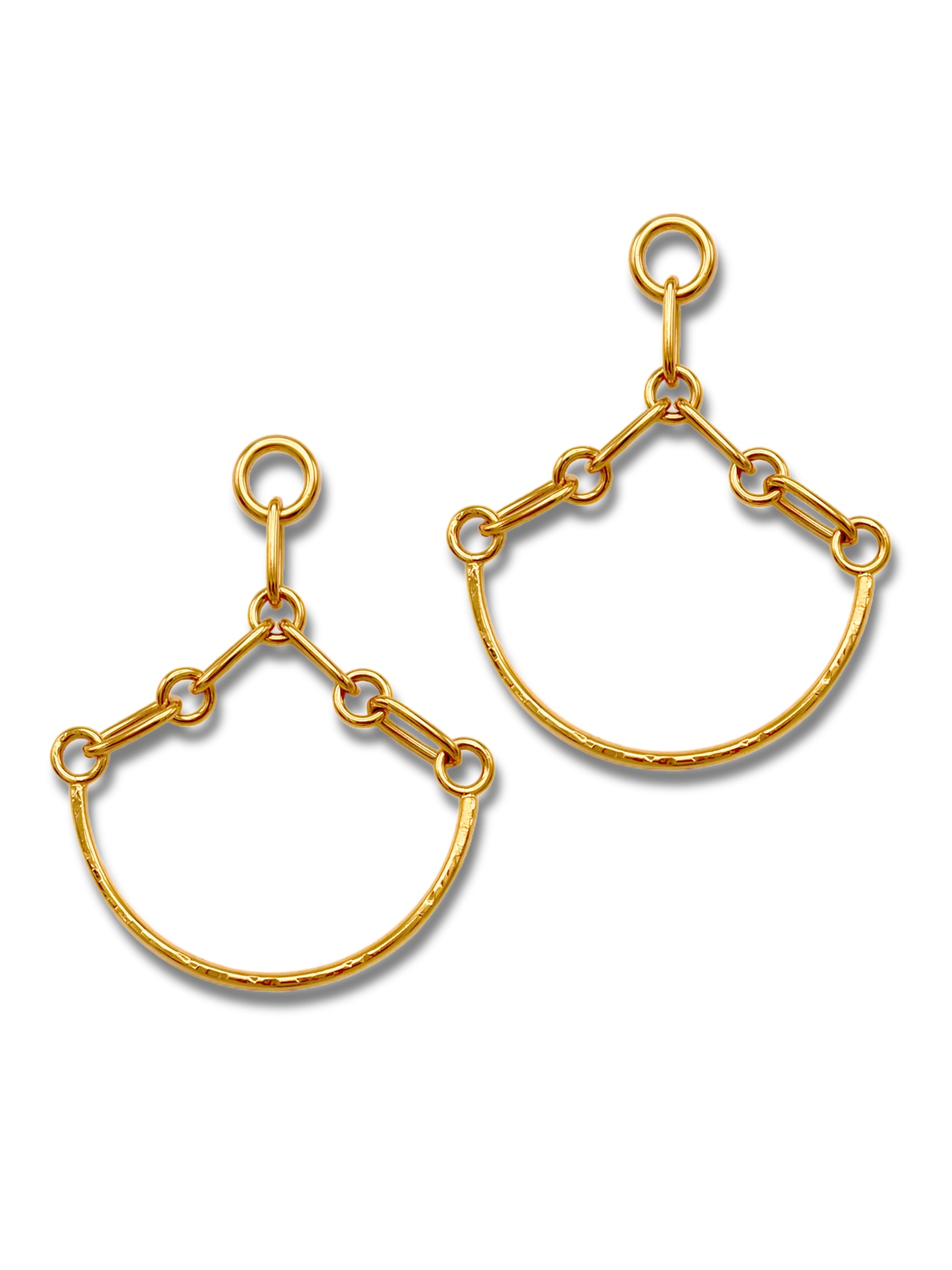 Jaredjamin Women's Gold Libra Link Chandelier Post Earrings