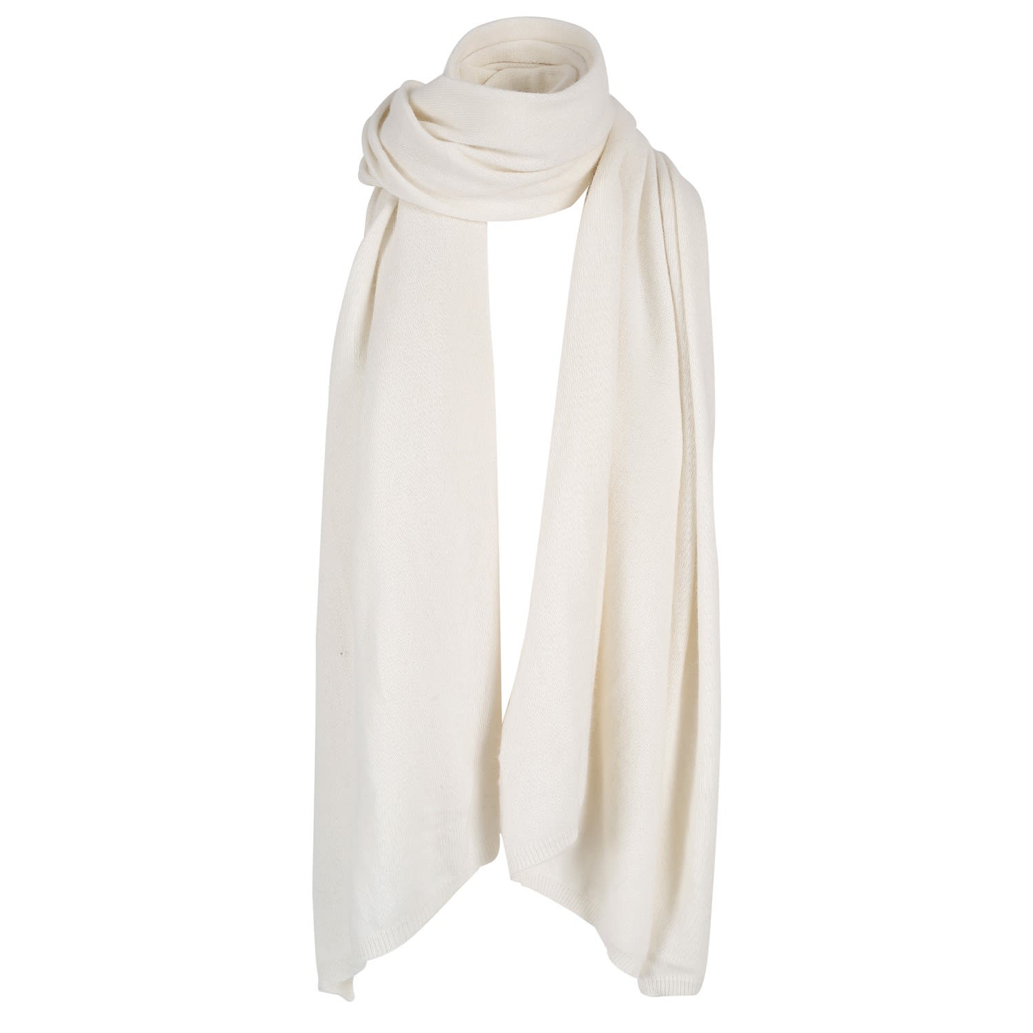 Women’s "Alfie" Large Cashmere Scarf- Off White One Size Tirillm