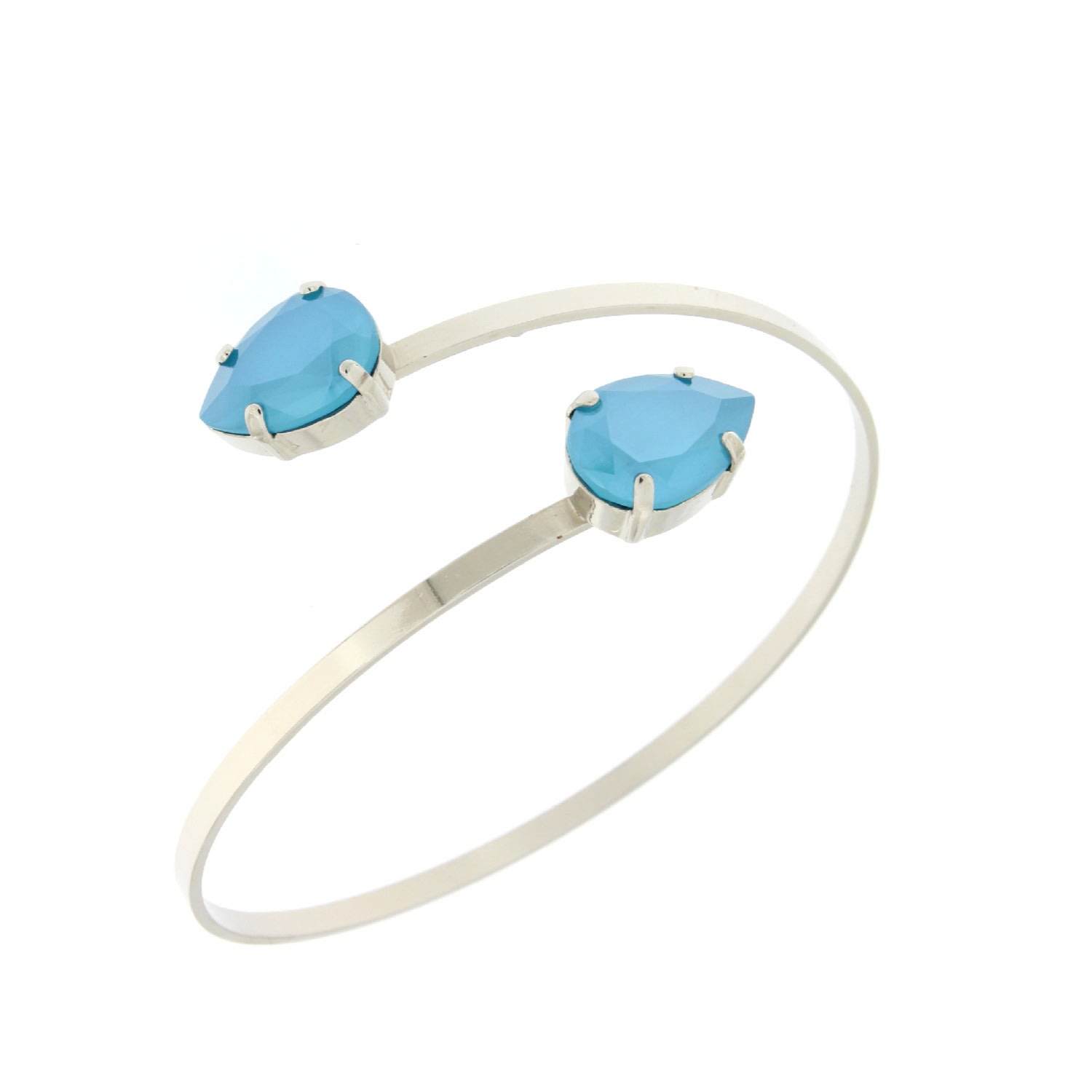 Women’s Double Drop Bangle In Azure Blue Rosaspina Firenze