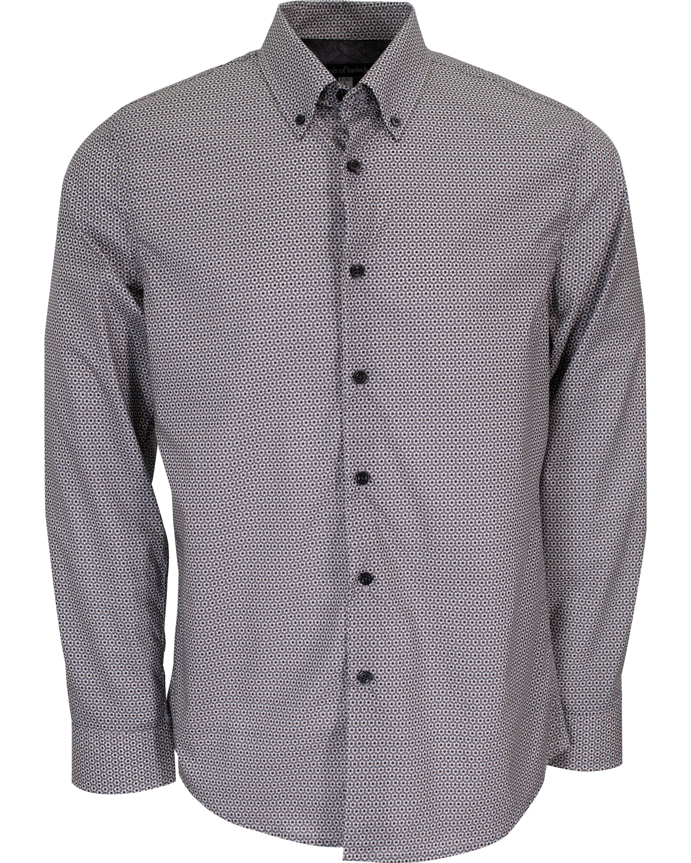 Lords Of Harlech Men's Neutrals / Black / Grey Morris Balls Shirt In Grey In Black/grey