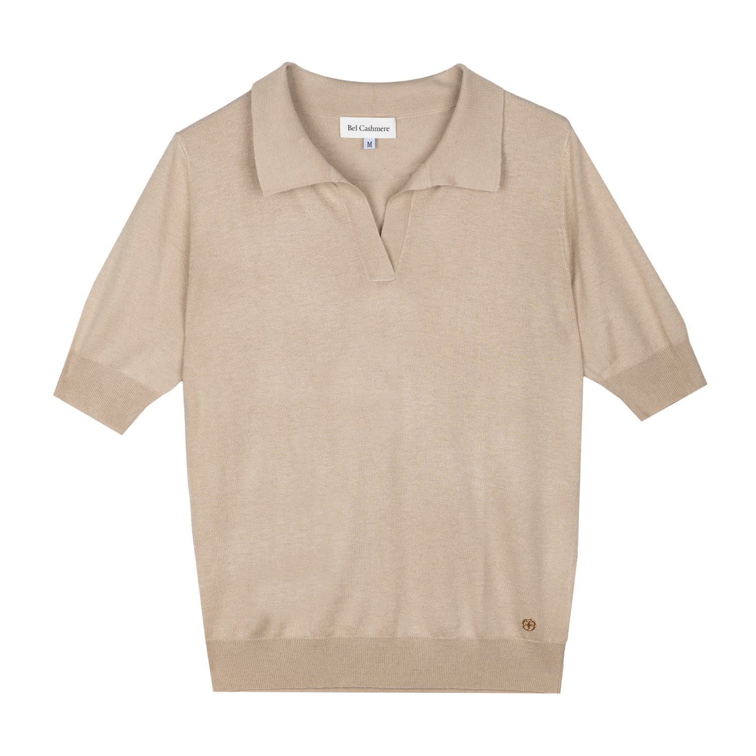 Bel Cashmere Women's Neutrals Laura Polo In Beige In Beige