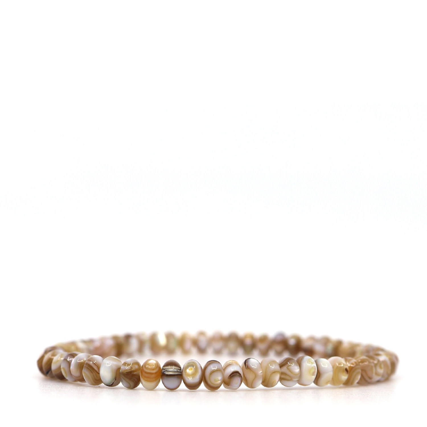Shar Oke Men's Brown / Neutrals Brown Mother Of Pearl Bracelet