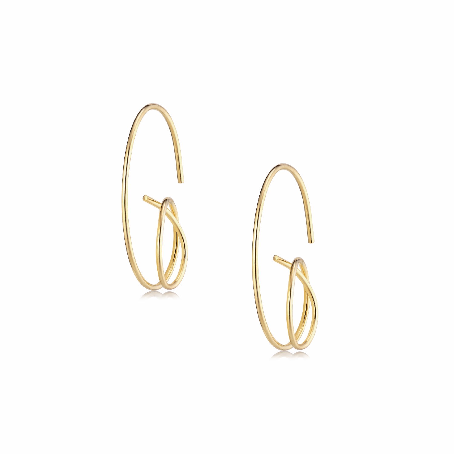 Alura Copenhagen Jewellery Women's Gold Grace Spiral Earrings In Gold