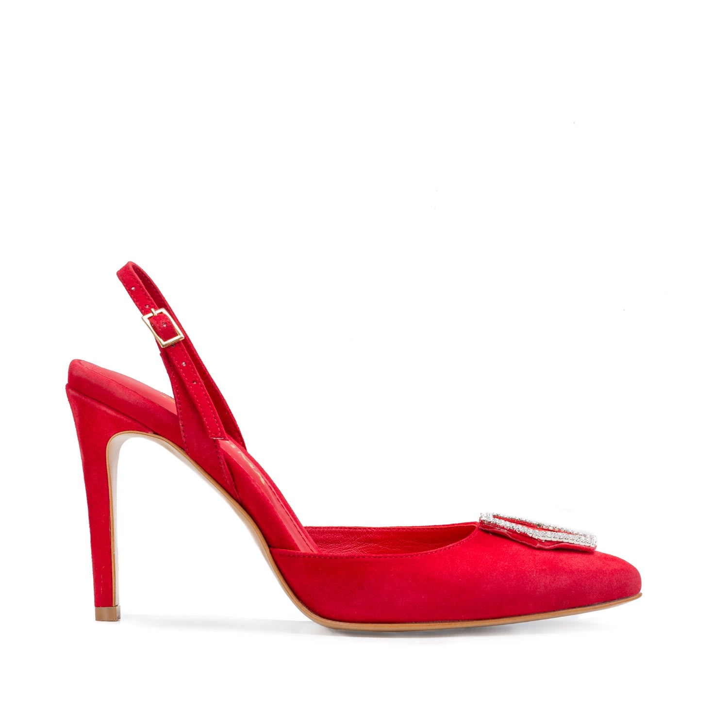 Shop Ginissima Women's Alice Red Shoes With Crystal