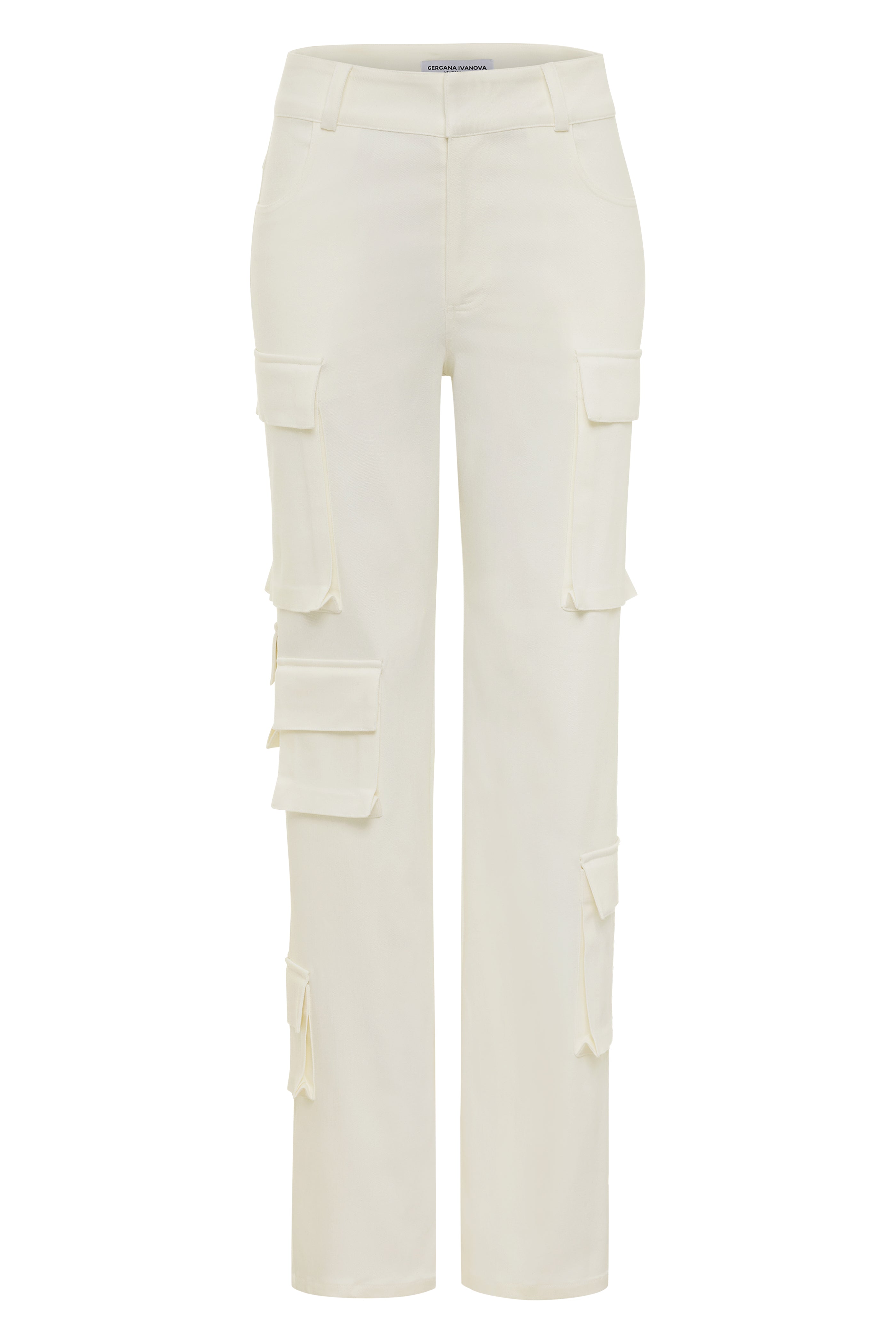 Women’s White Candice Pants Medium Gergana Ivanova