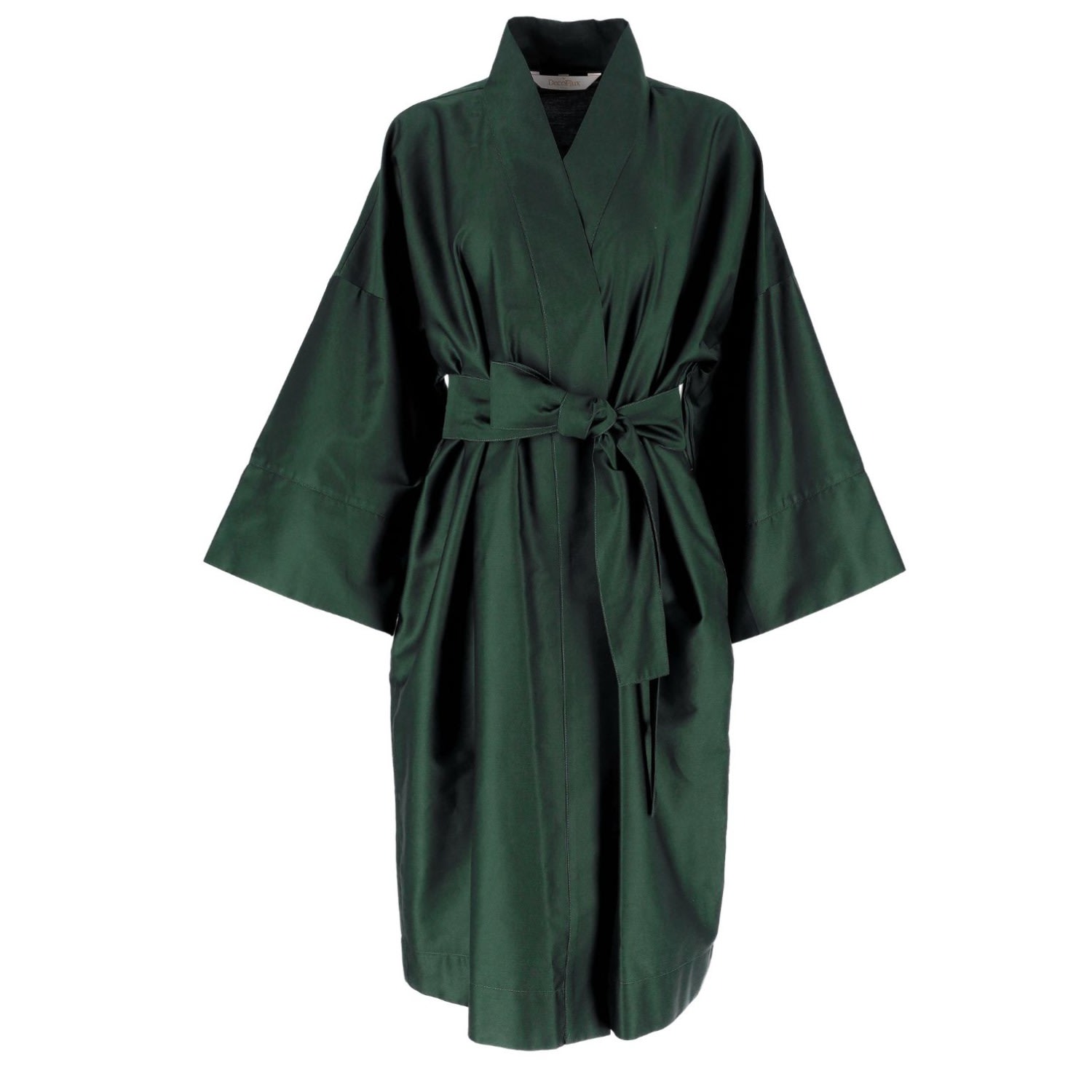 Decoflux Home Kimono Royal Green - Cotton Maternity Dressing Gown, Mt In Green