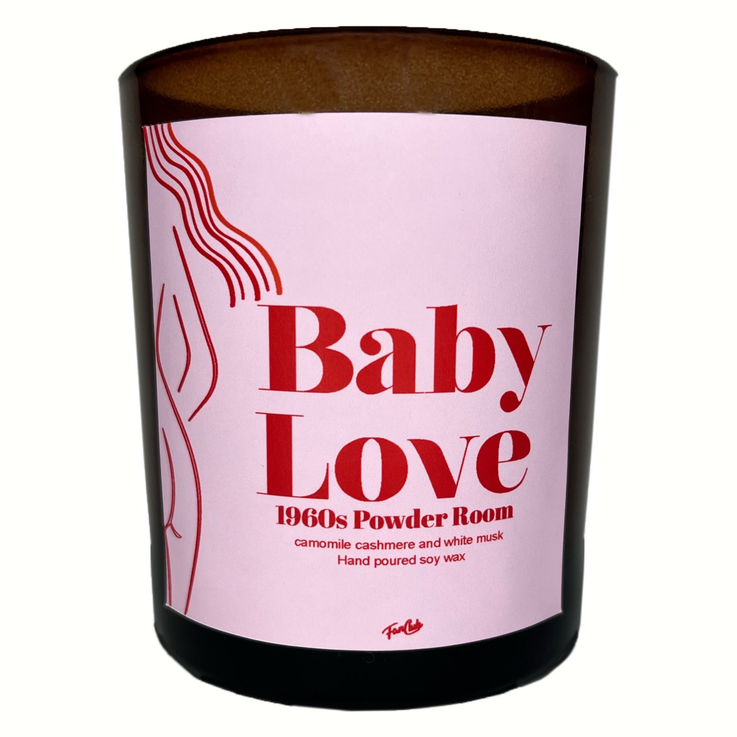 Fanclub Baby Love 1960S Powder Room Candle 30Cl