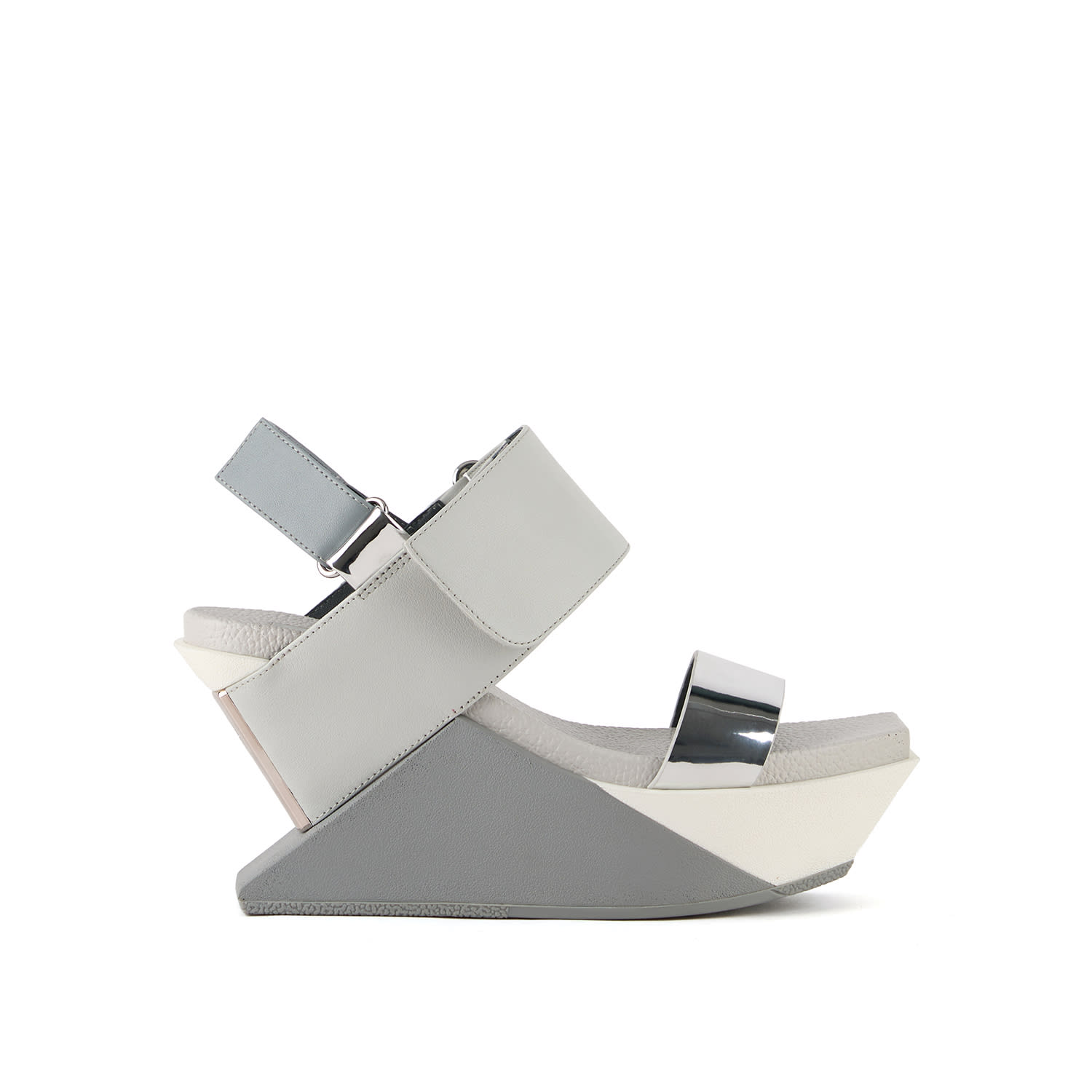 Women's Grey Delta Wedge Sandal