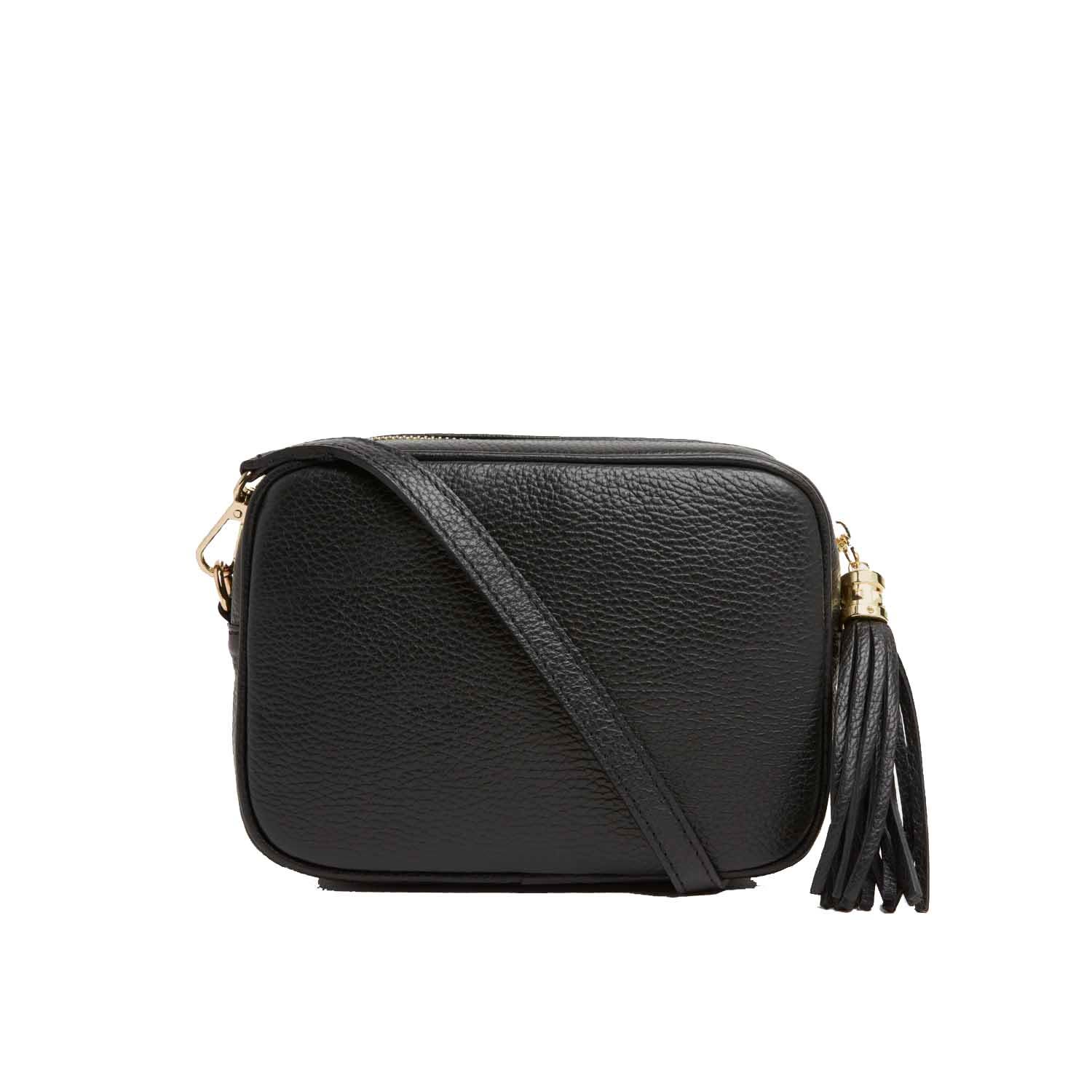 Women’s Verona Crossbody Tassel Bag In Black One Size Betsy & Floss