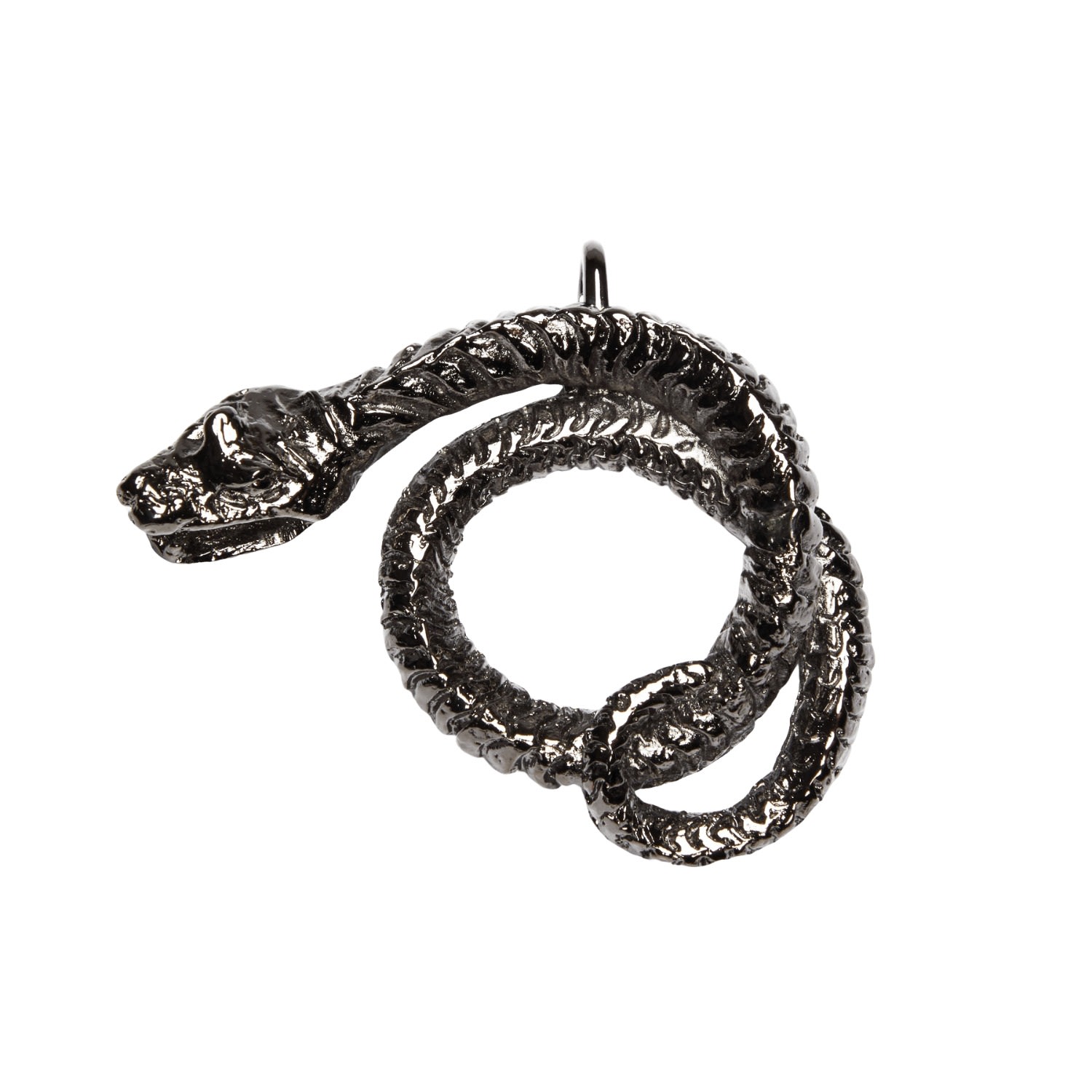 Women’s Silver Snake Clip-On Charm Lovard