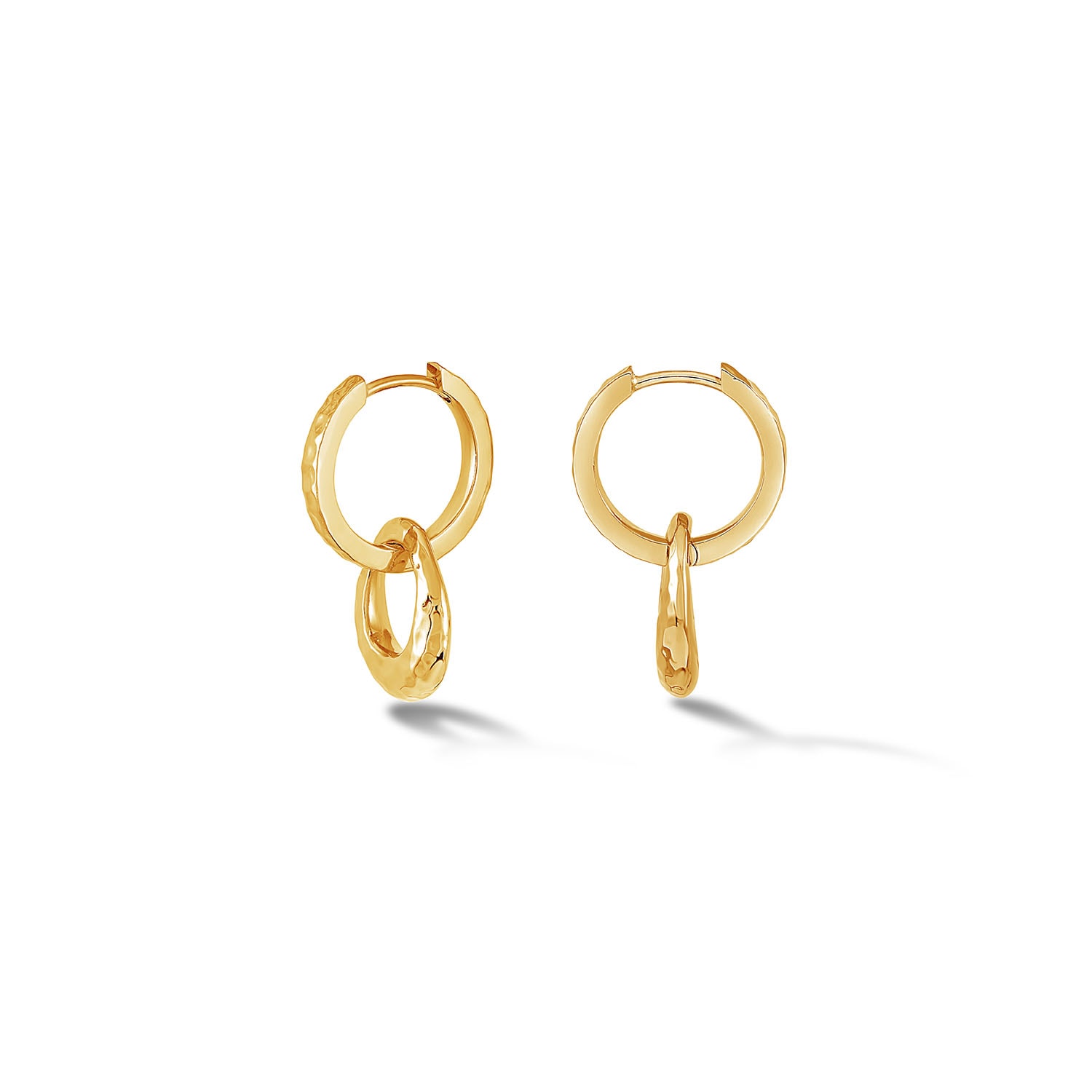 Dower & Hall Women's Gold Entwined Oval & Huggie Drops In Vermeil In Gold