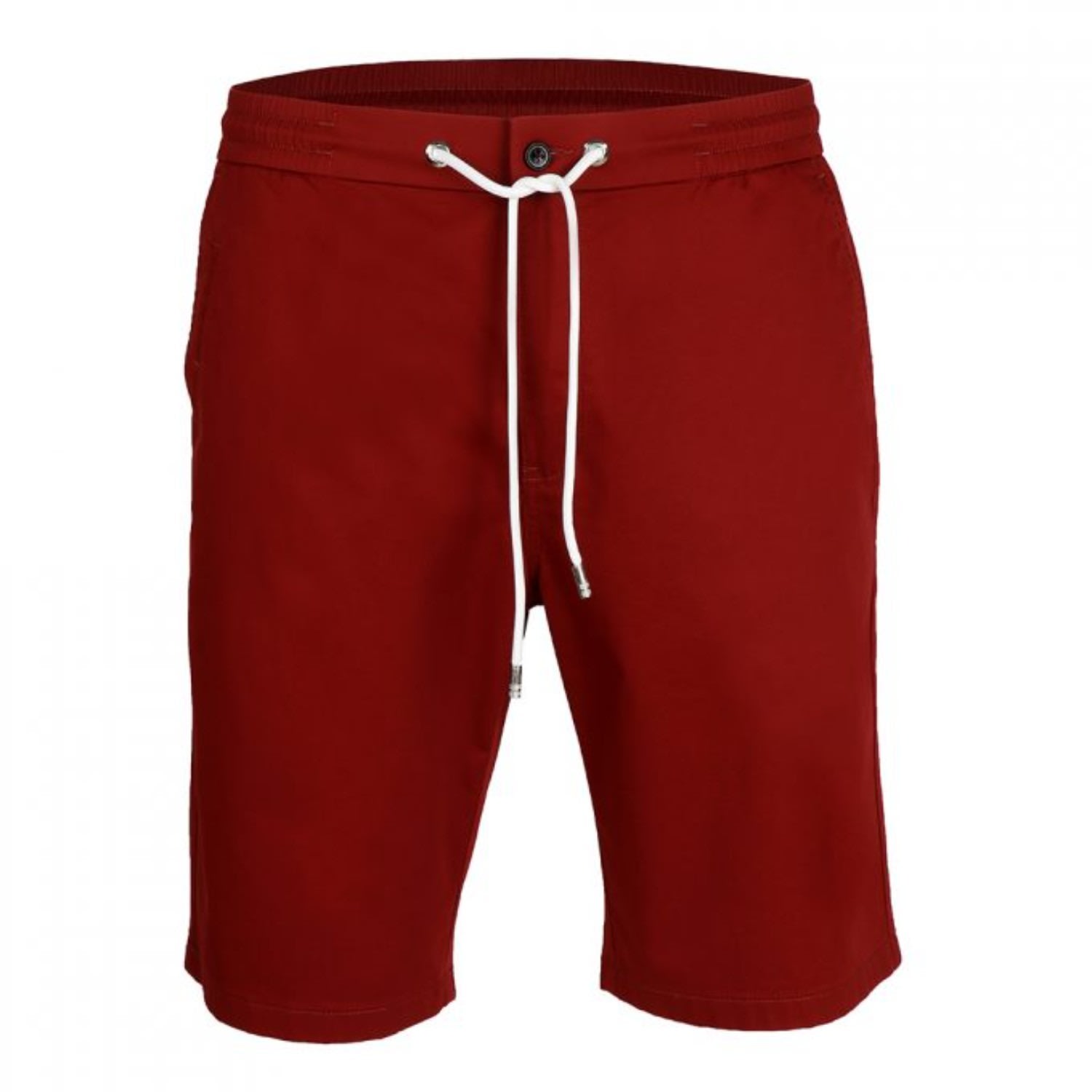 Men’s Plain Drawstring Shorts - Rust 30" David Wej