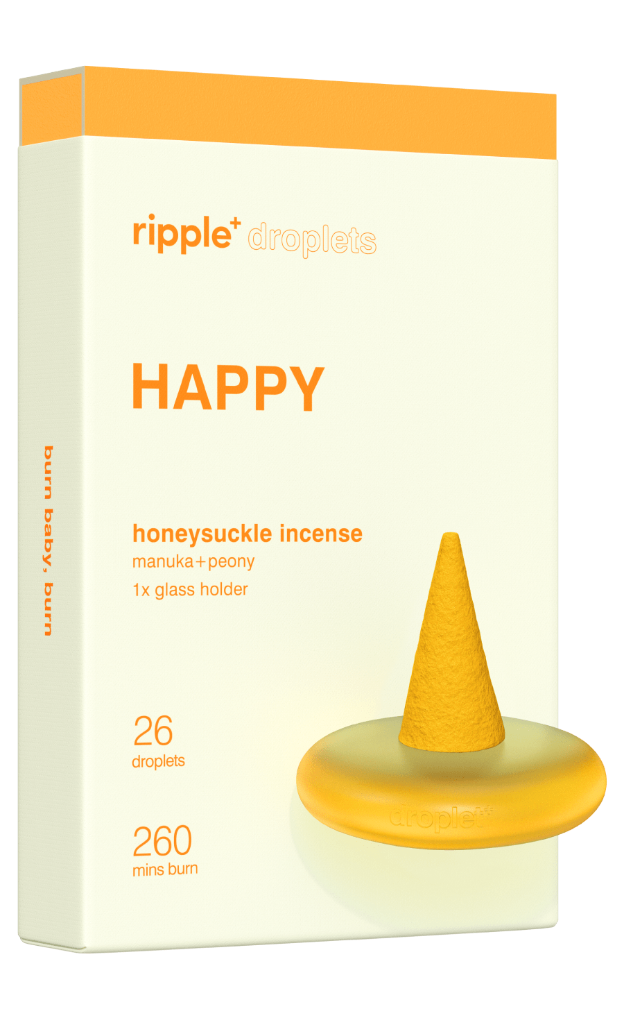 Ripple Yellow / Orange Happy Incense Droplet - Honeysuckle Aroma In Yellow/orange