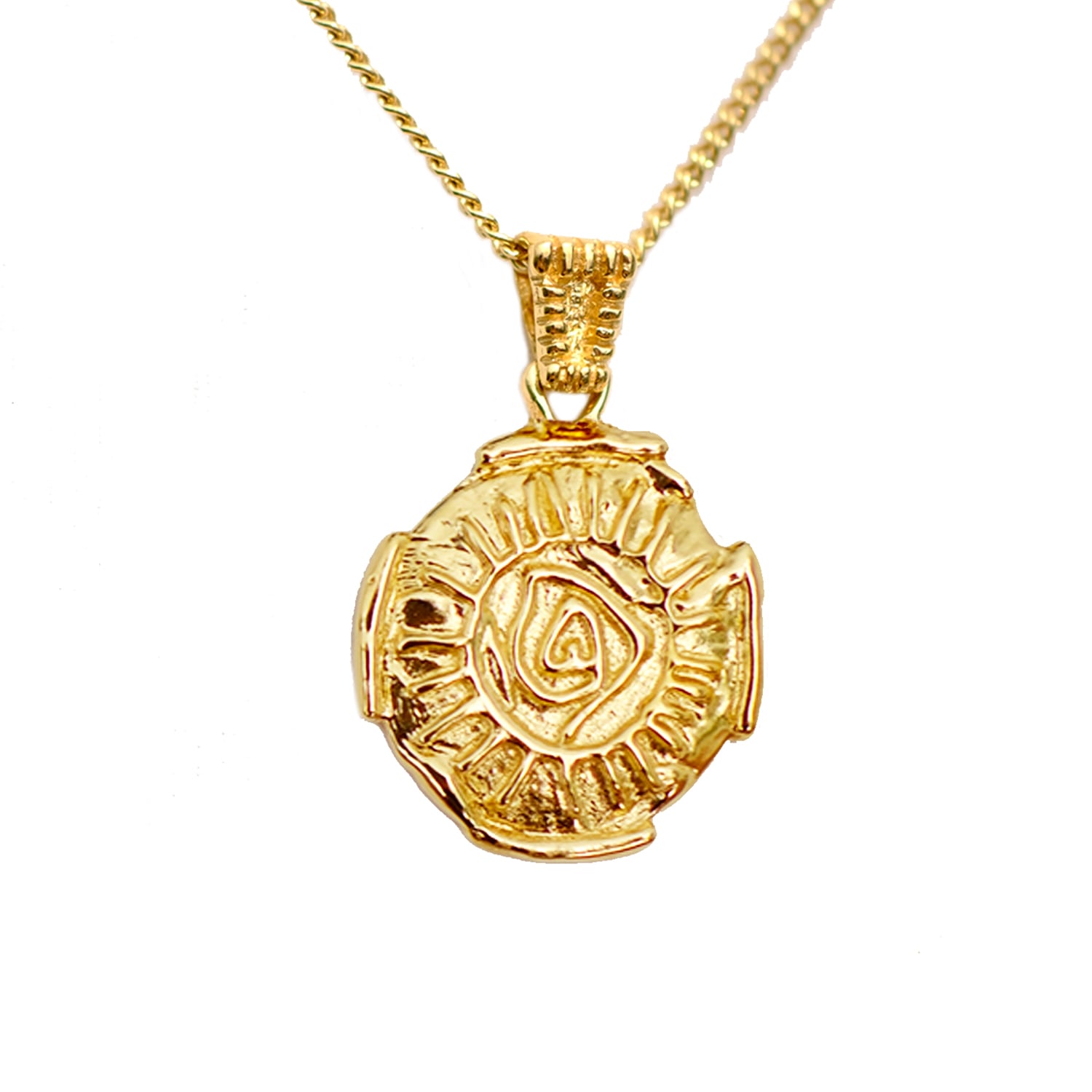 Women&rsquo;s Gold Selena Solar Pendant Necklace | Krrush