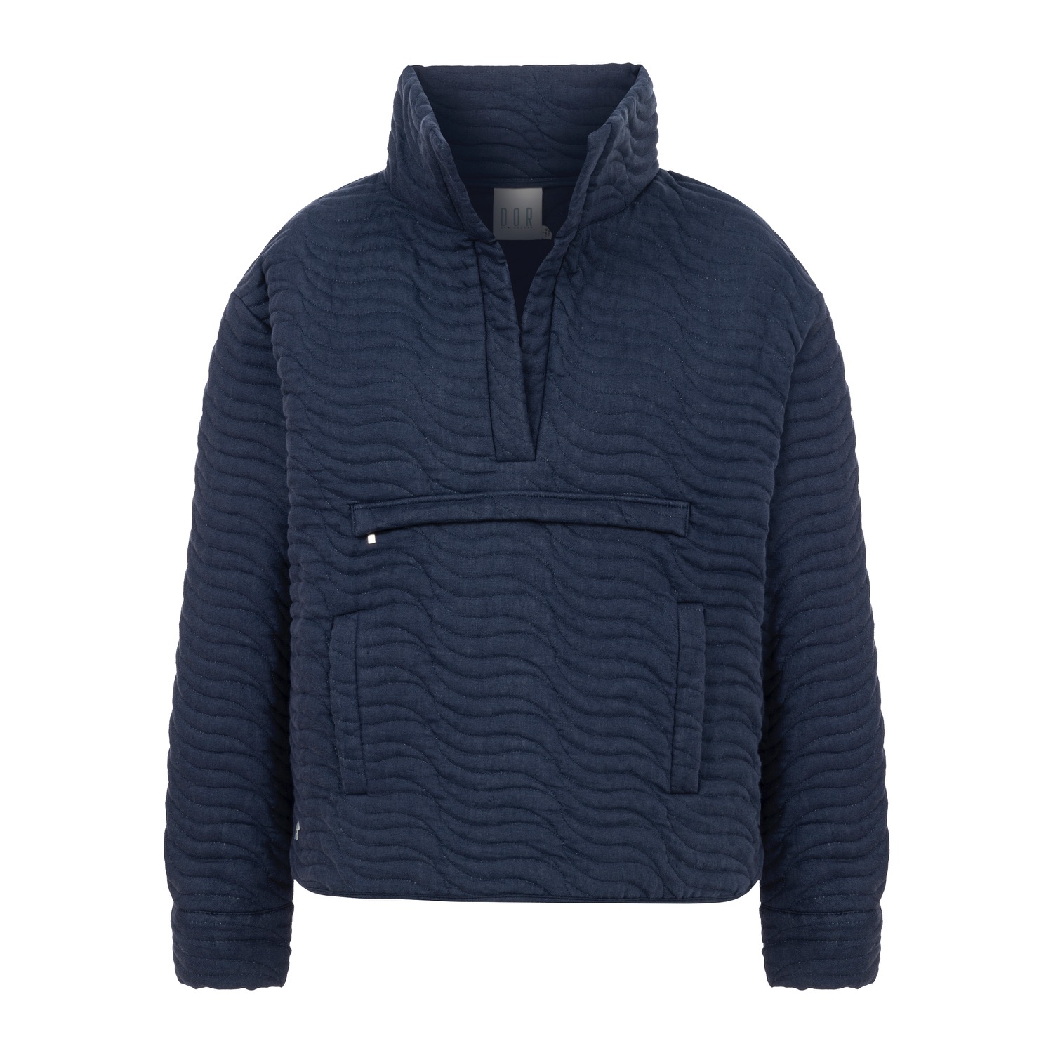 Dor Raw Luxury Women's Blue Future-proof Quilted Sweatshirt - Navy In Blue