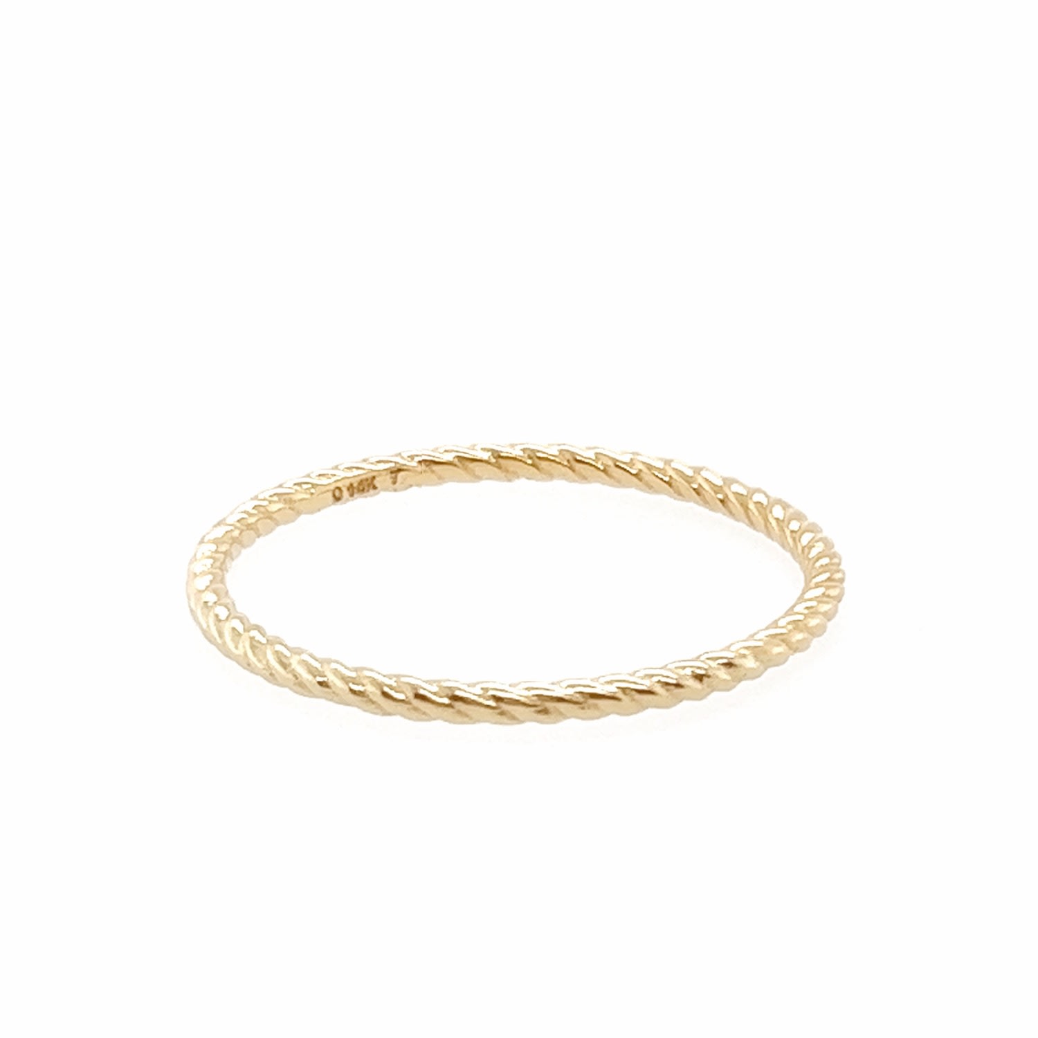 Women’s Gold Rope Stacking Ring Qori Nyc