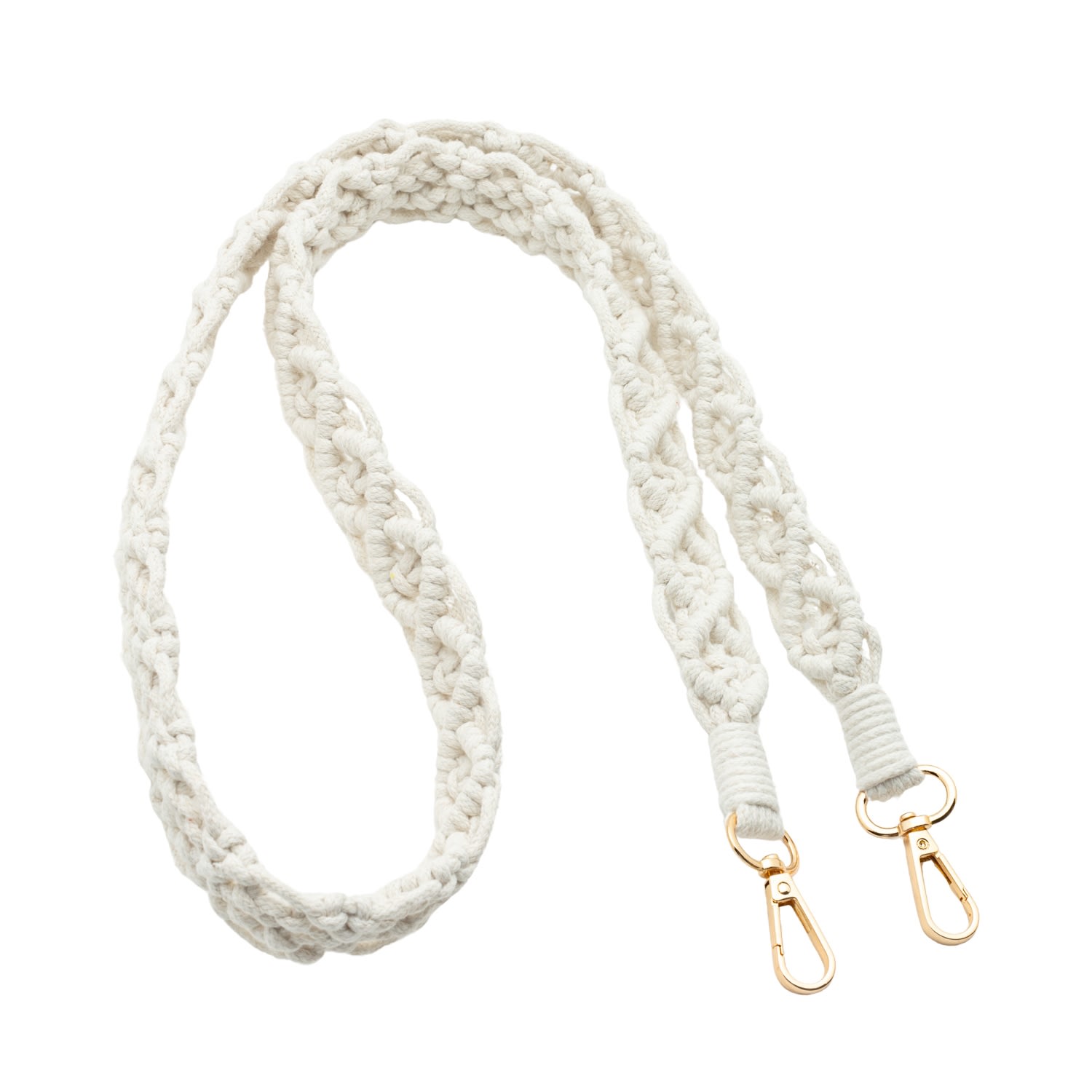 Starfish Project White Wear Hope Macramé Crossbody Strap In Natural