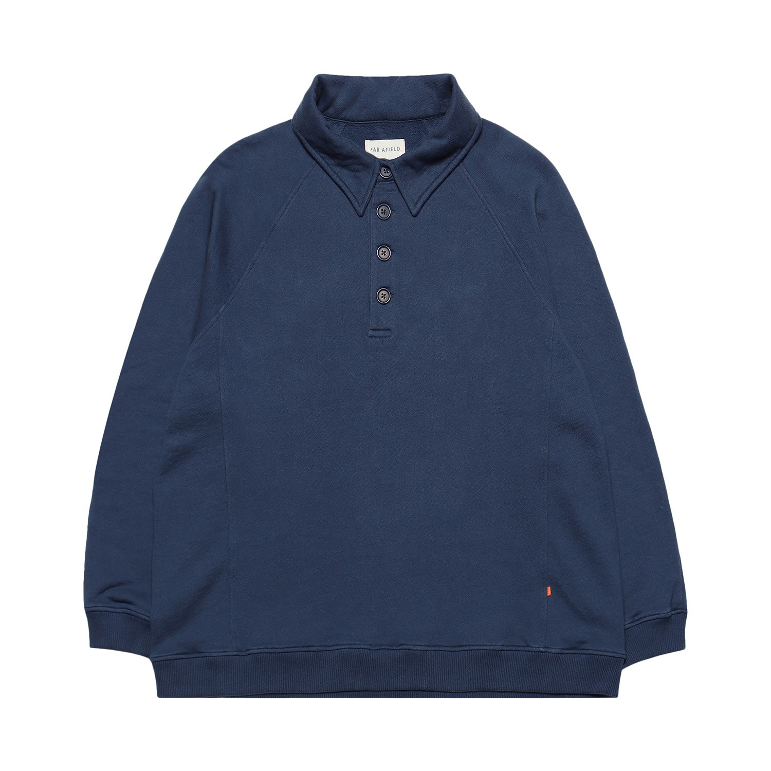 Bernado Rugby Sweatshirt - Insignia Blue Organic Cotton Extra Large Far Afield