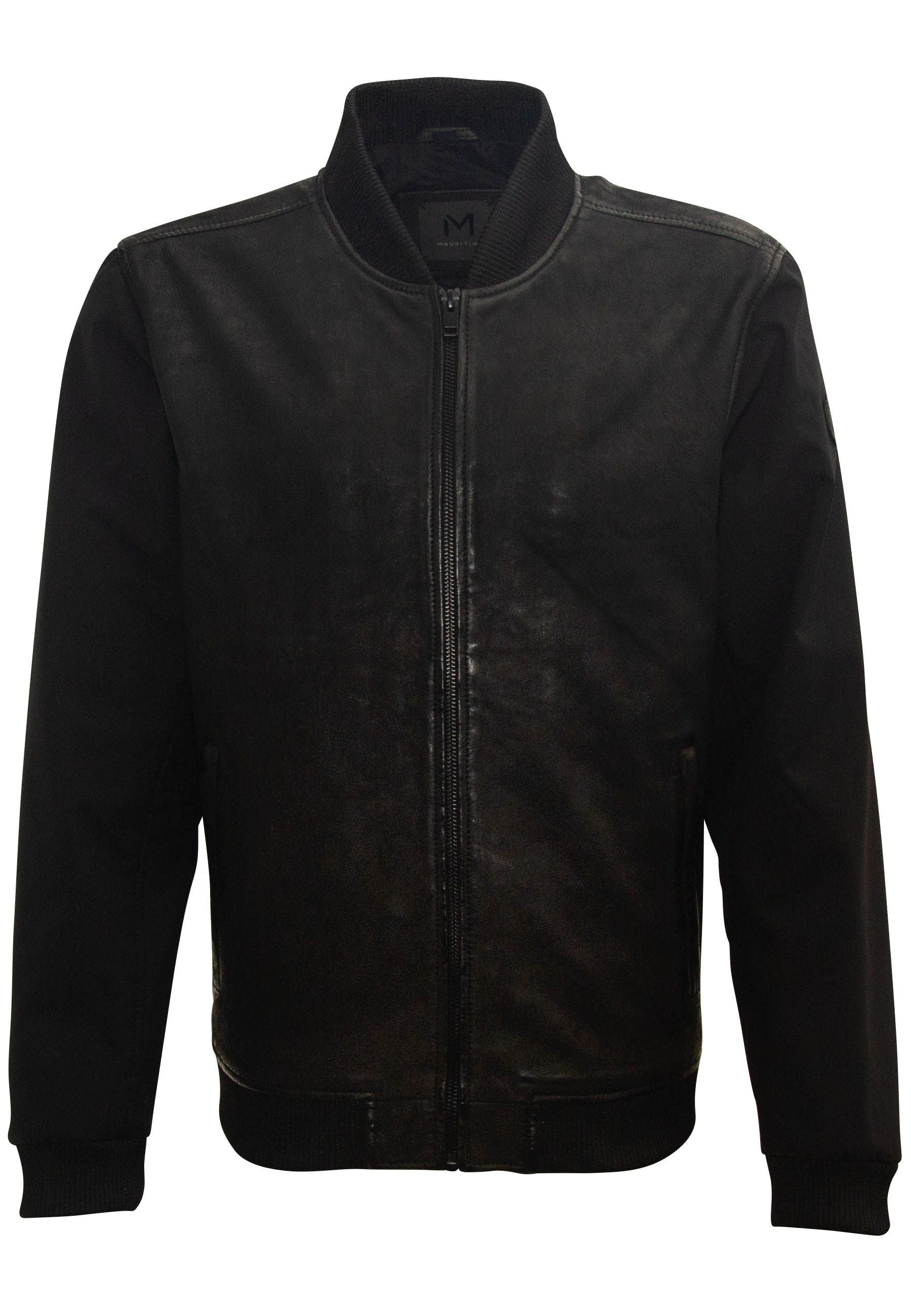 Mauritius Men's Horizon Cf Leather Jacket, Black In Black